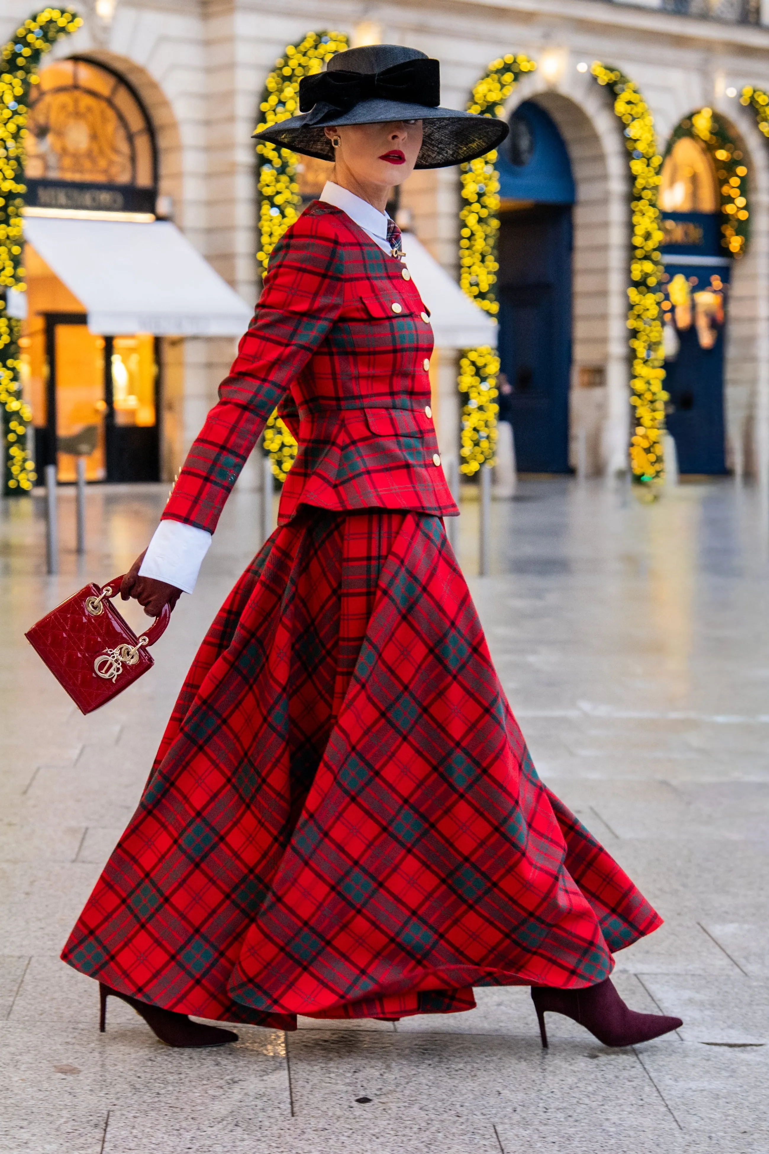 Tailored Peplum Jacket (Red Tartan) sold by Holland Cooper product image thumbnail 2