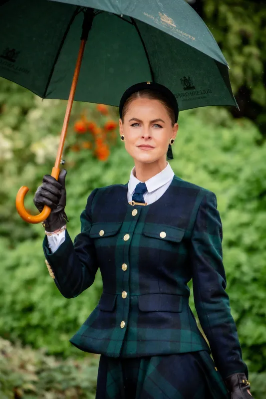 Tailored Peplum Jacket (Blackwatch) made by Holland Cooper