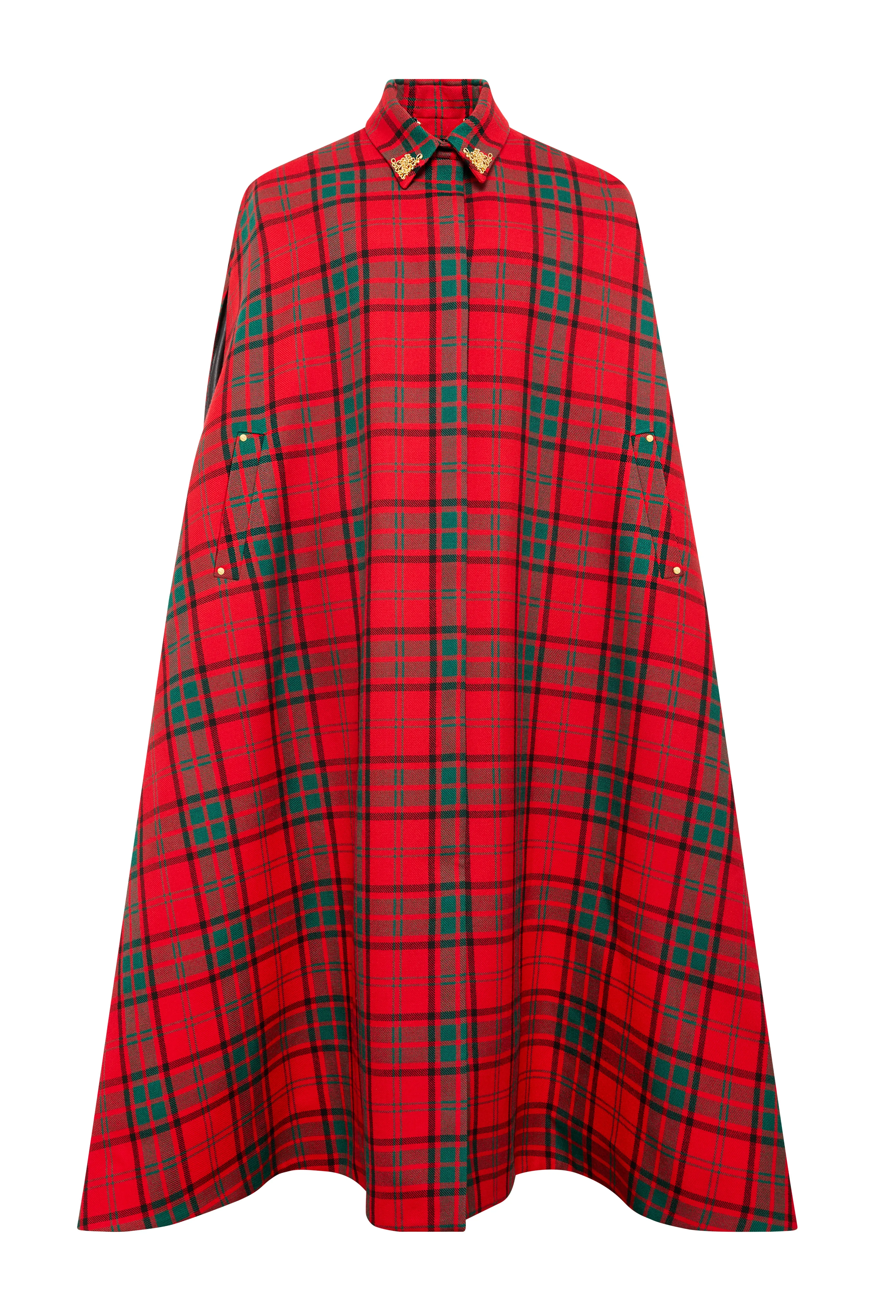 Full Length Knightsbridge Cape (Red Tartan) sold by Holland Cooper product image thumbnail 4