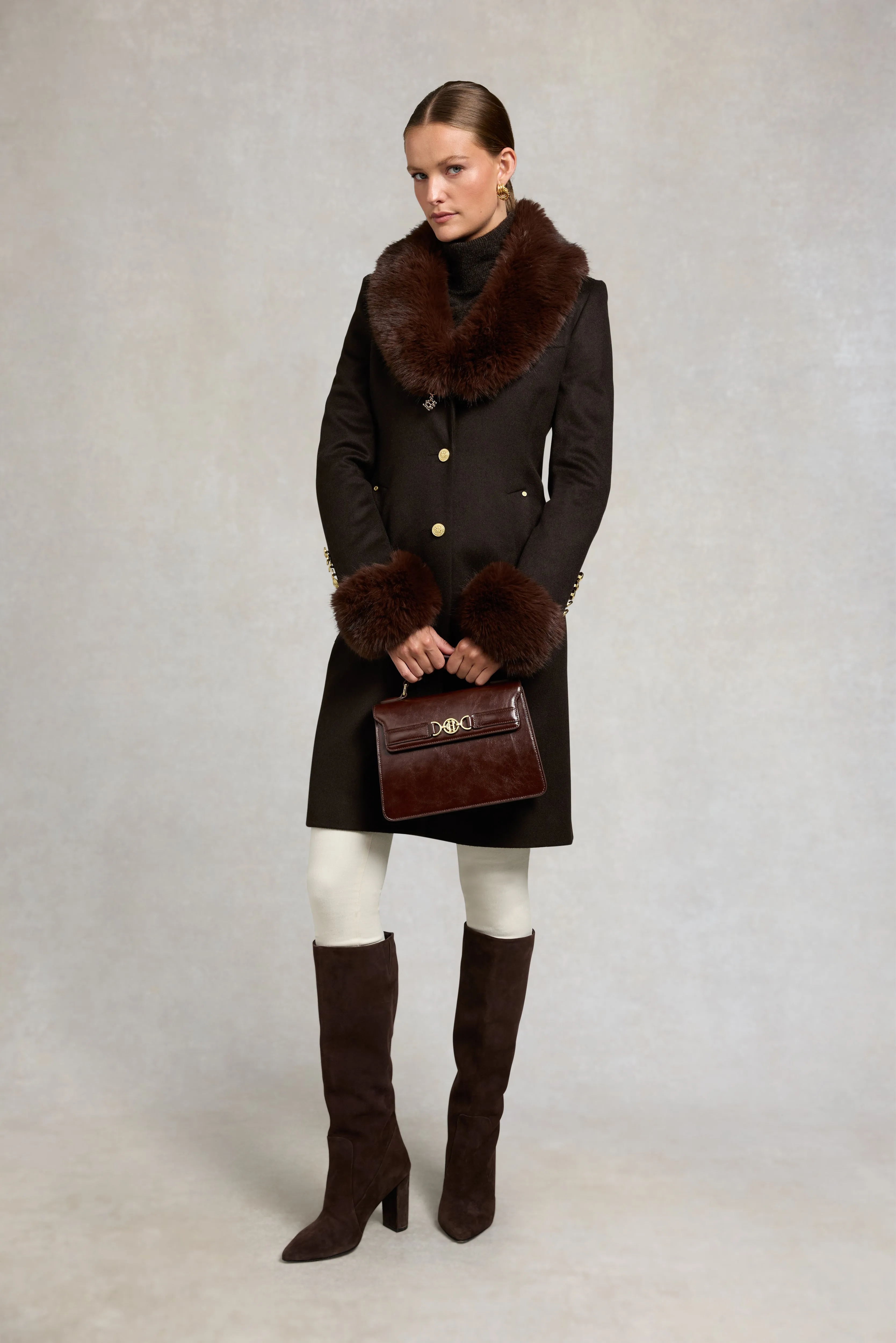 Regency Coat (Chocolate) sold by Holland Cooper product image thumbnail 2