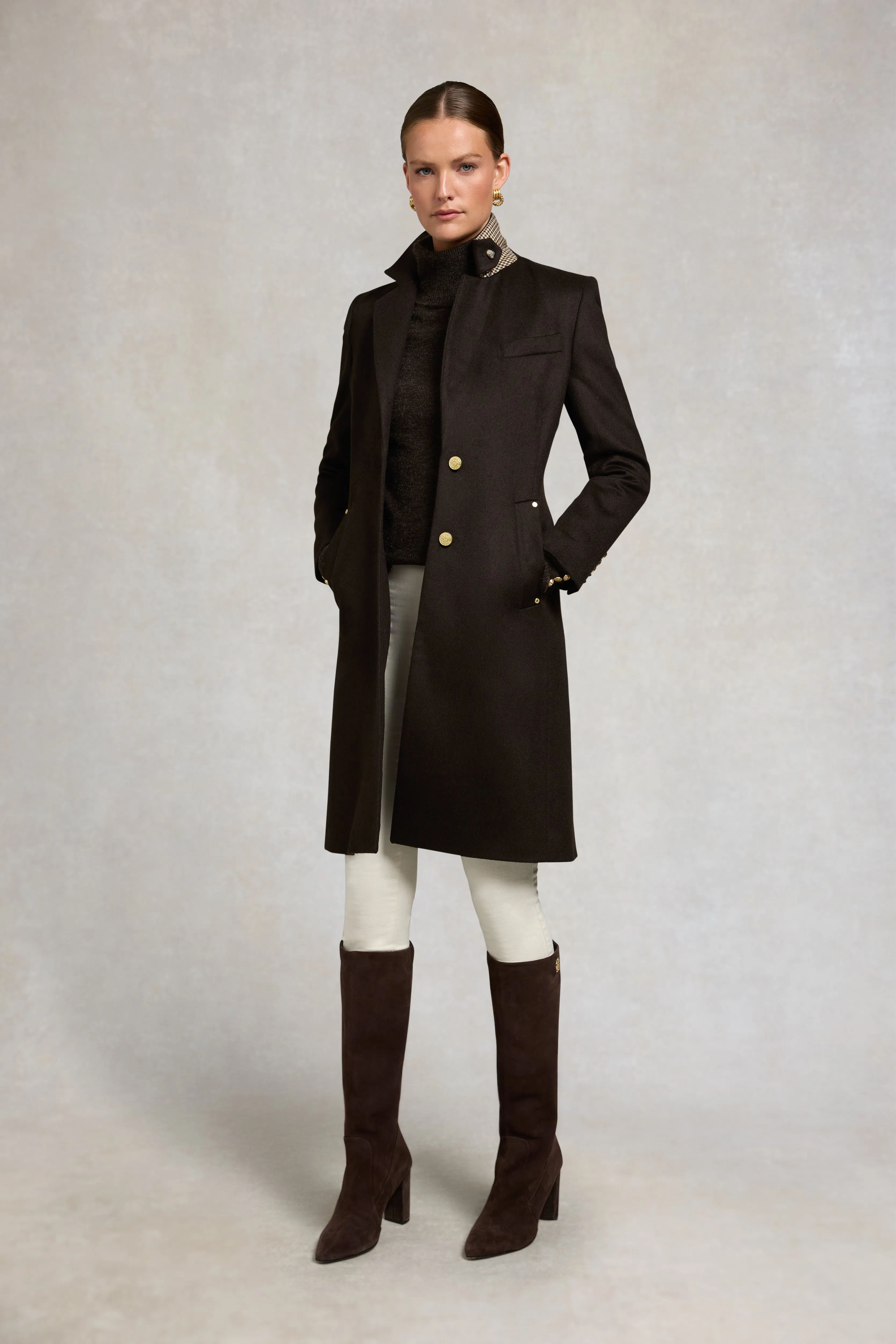 Regency Coat (Chocolate) sold by Holland Cooper product image thumbnail 3