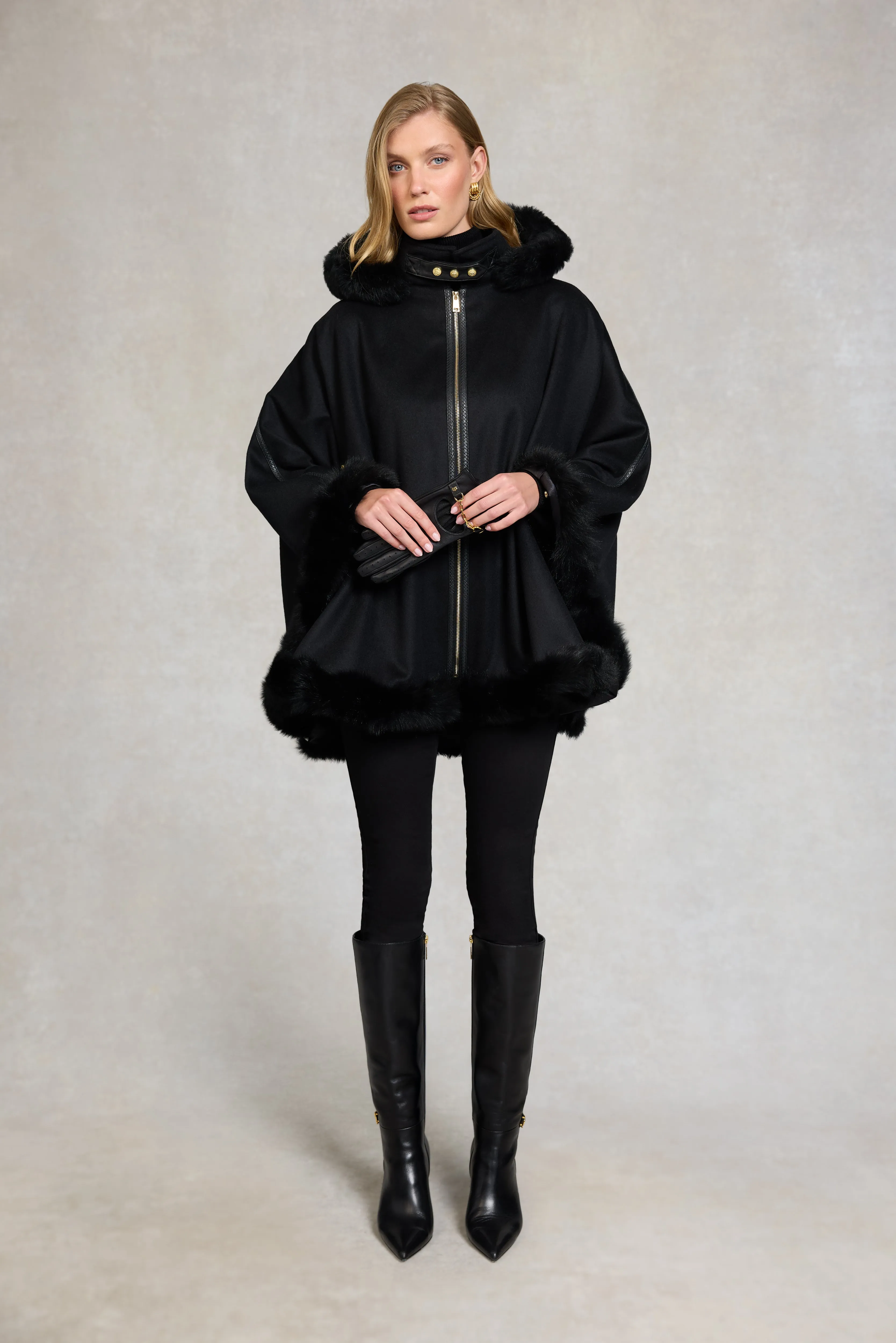 Kensington Gold Label Cape (Soft Black) sold by Holland Cooper product image thumbnail 3