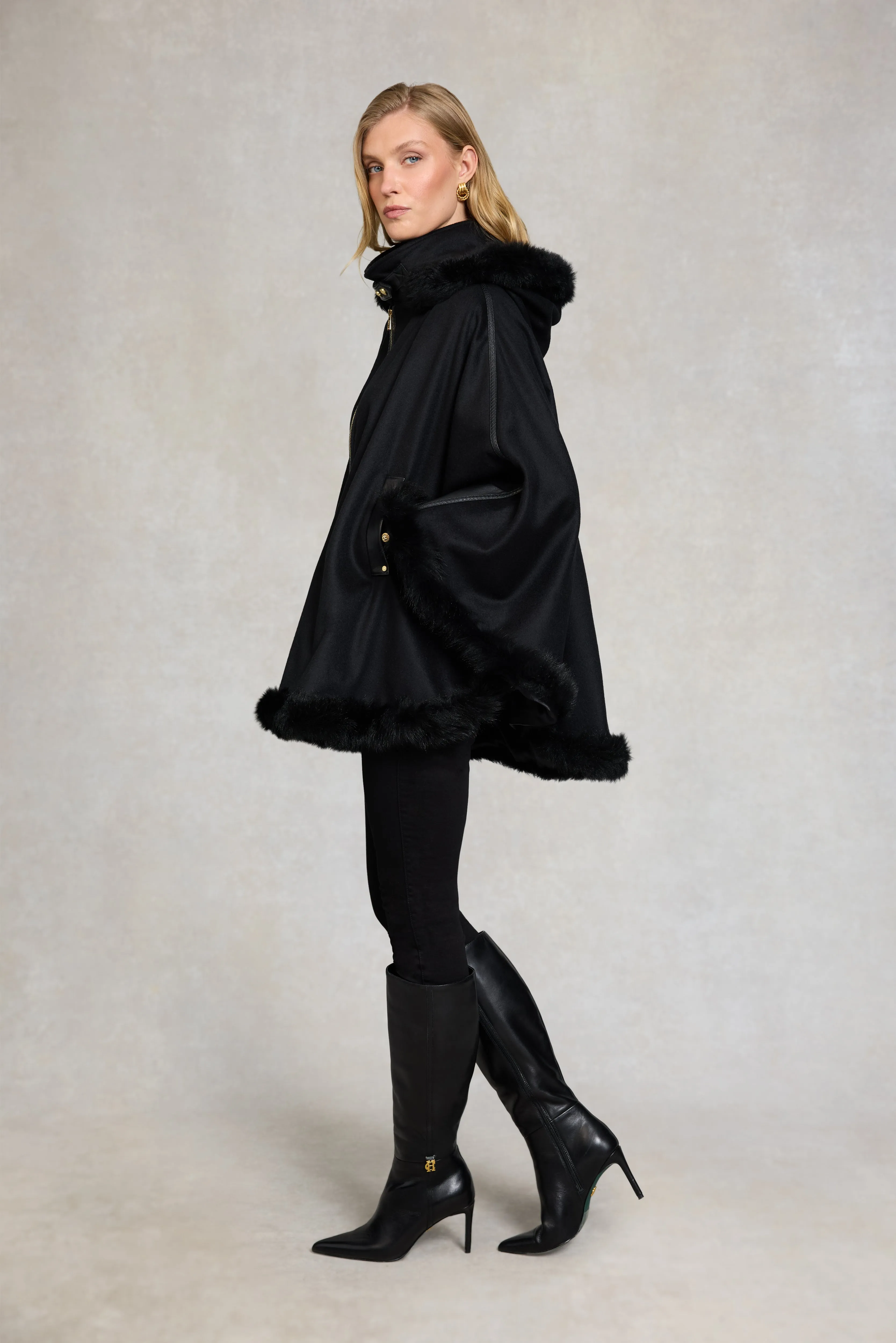 Kensington Gold Label Cape (Soft Black) sold by Holland Cooper product image thumbnail 4