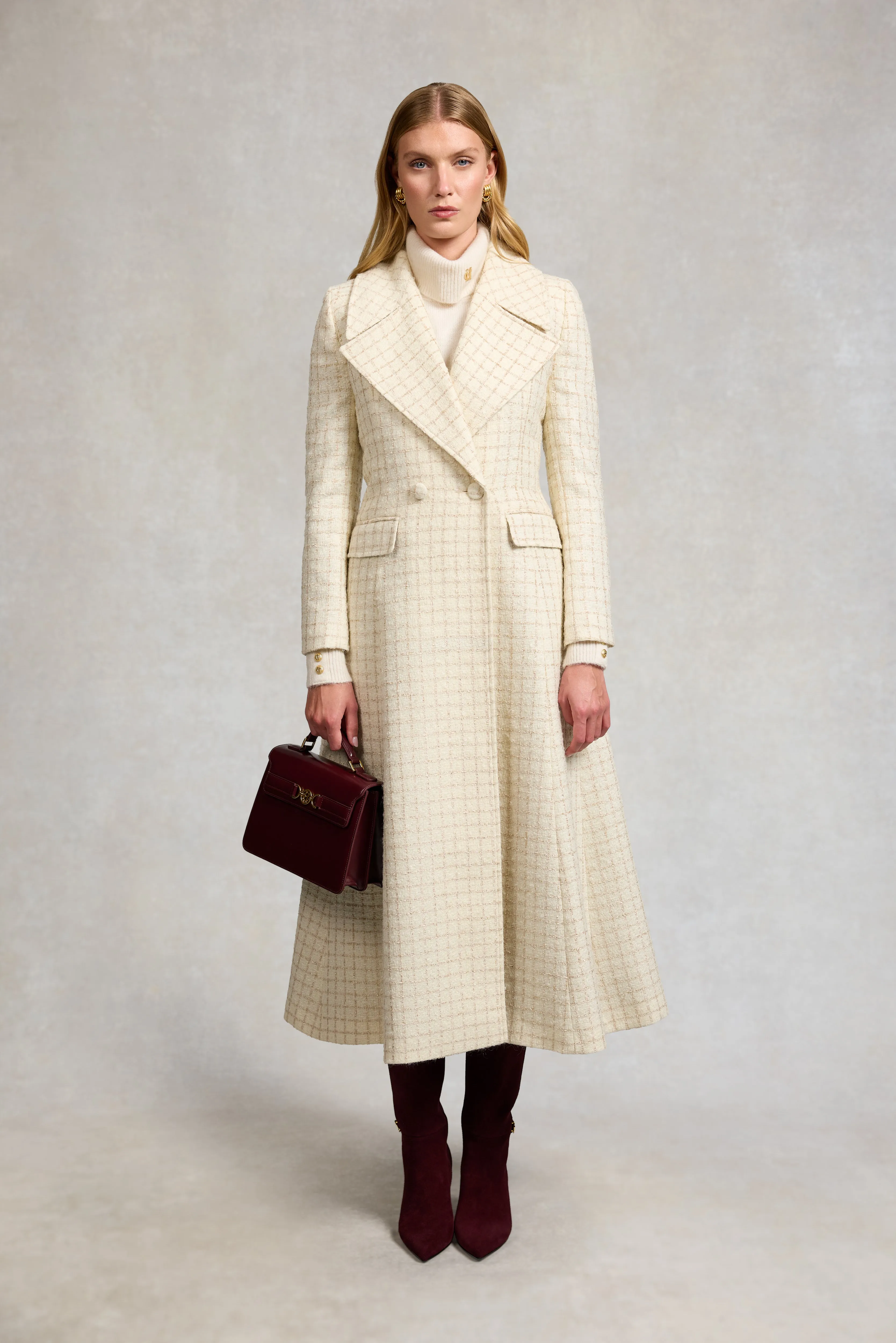 Clarendon Frock Coat (Ivory Sparkle Tweed) sold by Holland Cooper product image thumbnail 4