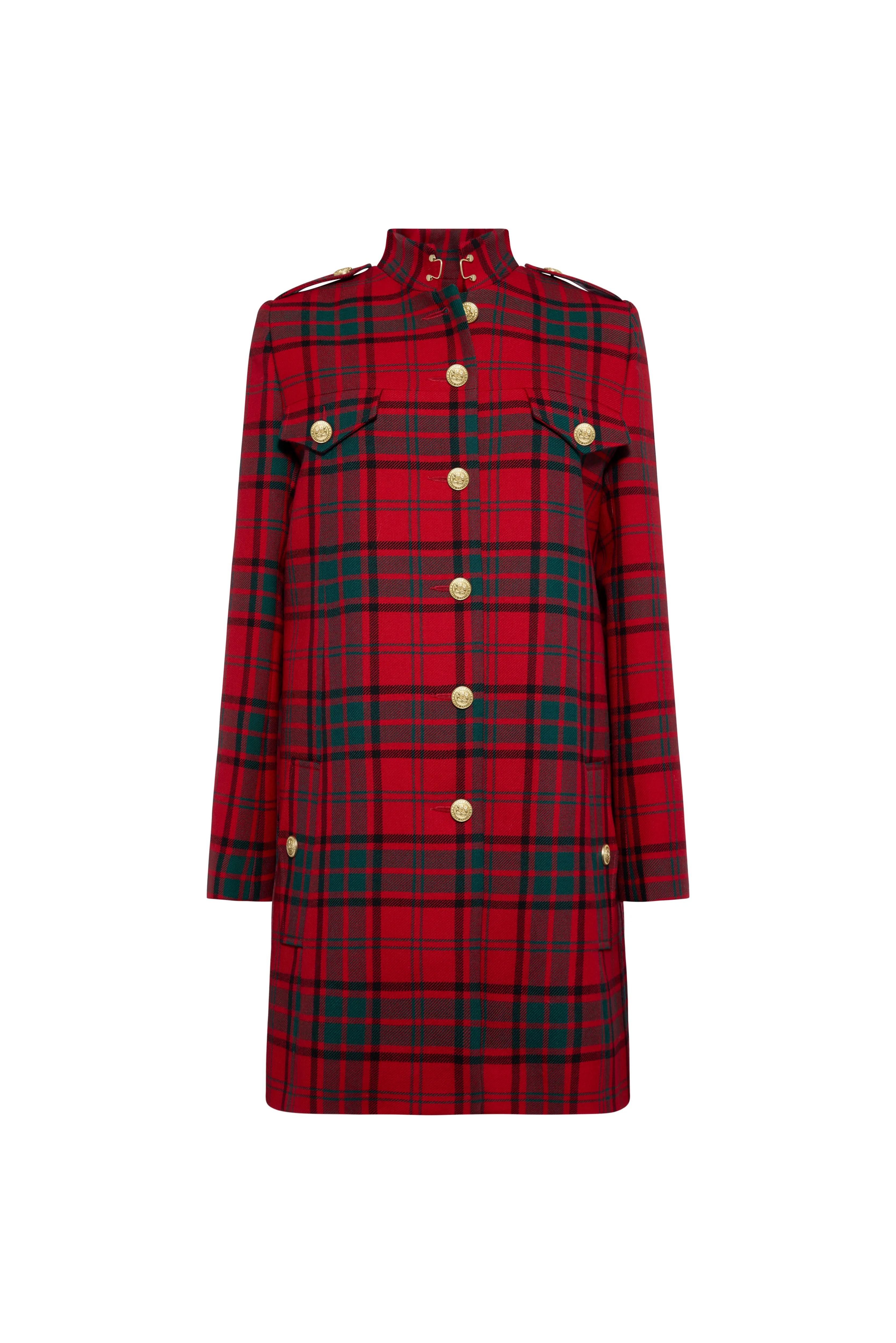 Highbury Cape Coat (Red Tartan) sold by Holland Cooper product image thumbnail 4