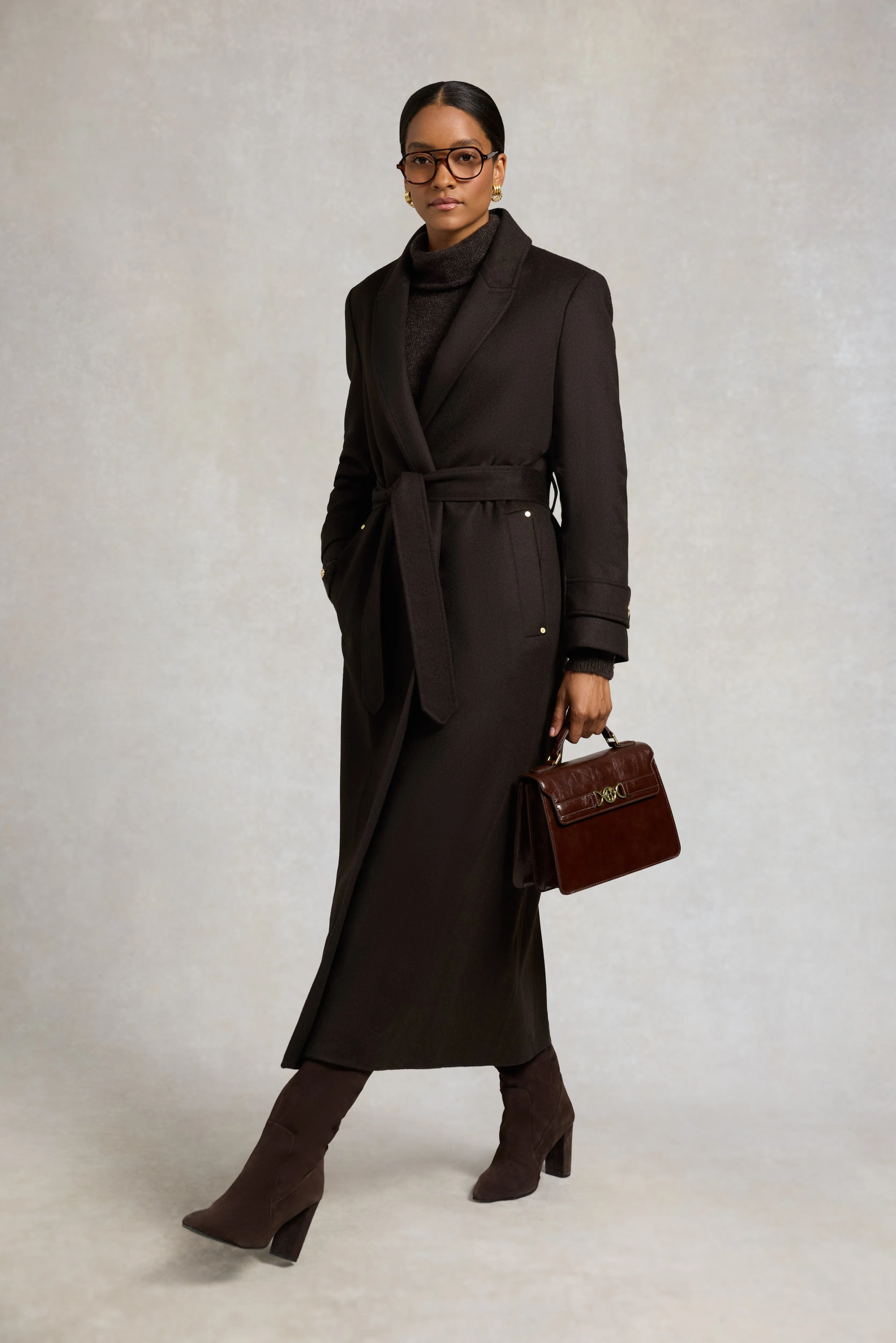 Wrap Coat (Chocolate) sold by Holland Cooper product image thumbnail 3