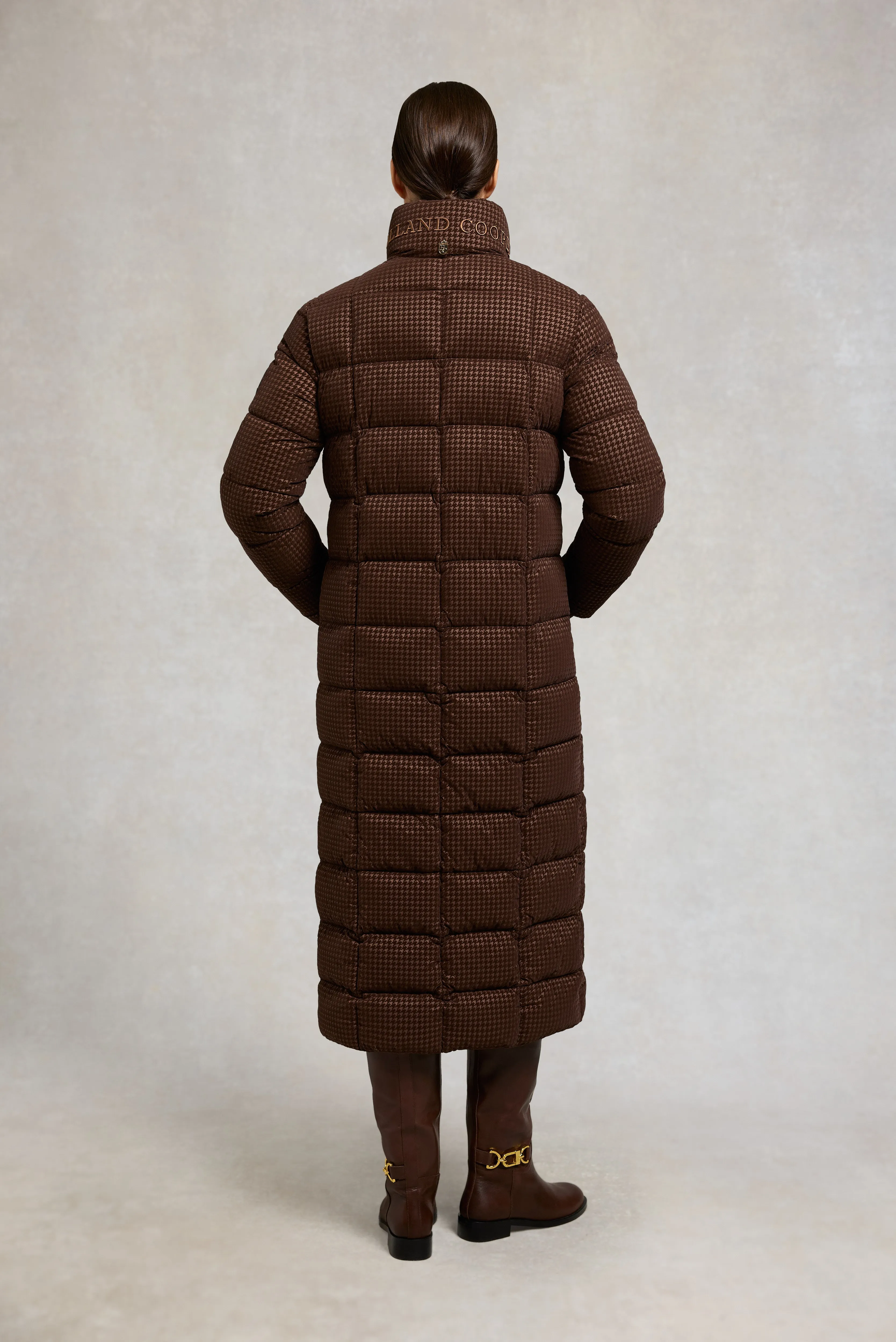Crawford Longline Coat (Cocoa Mini Flock) sold by Holland Cooper product image thumbnail 5