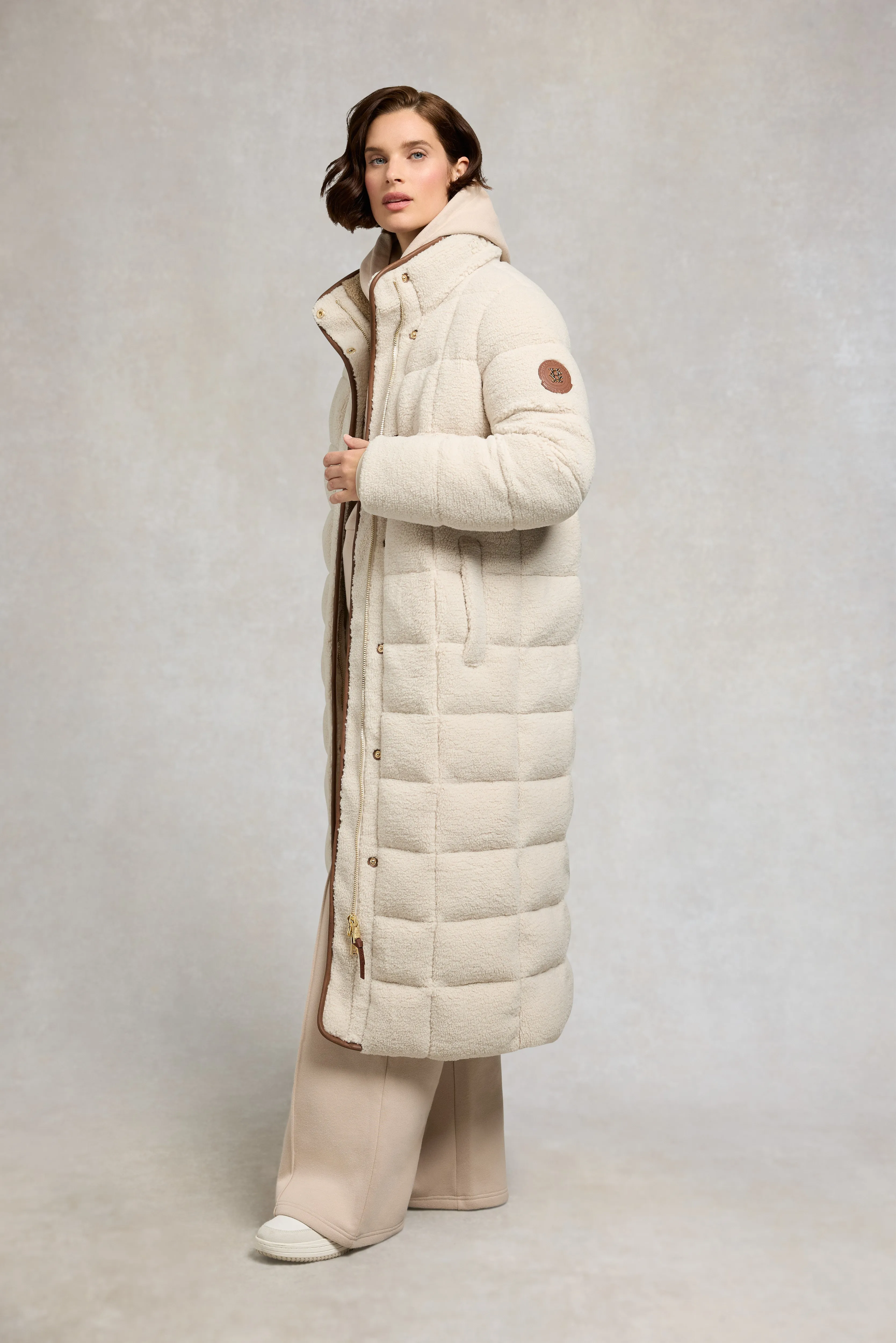 Crawford Longline Coat (Natural Borg) sold by Holland Cooper product image thumbnail 4