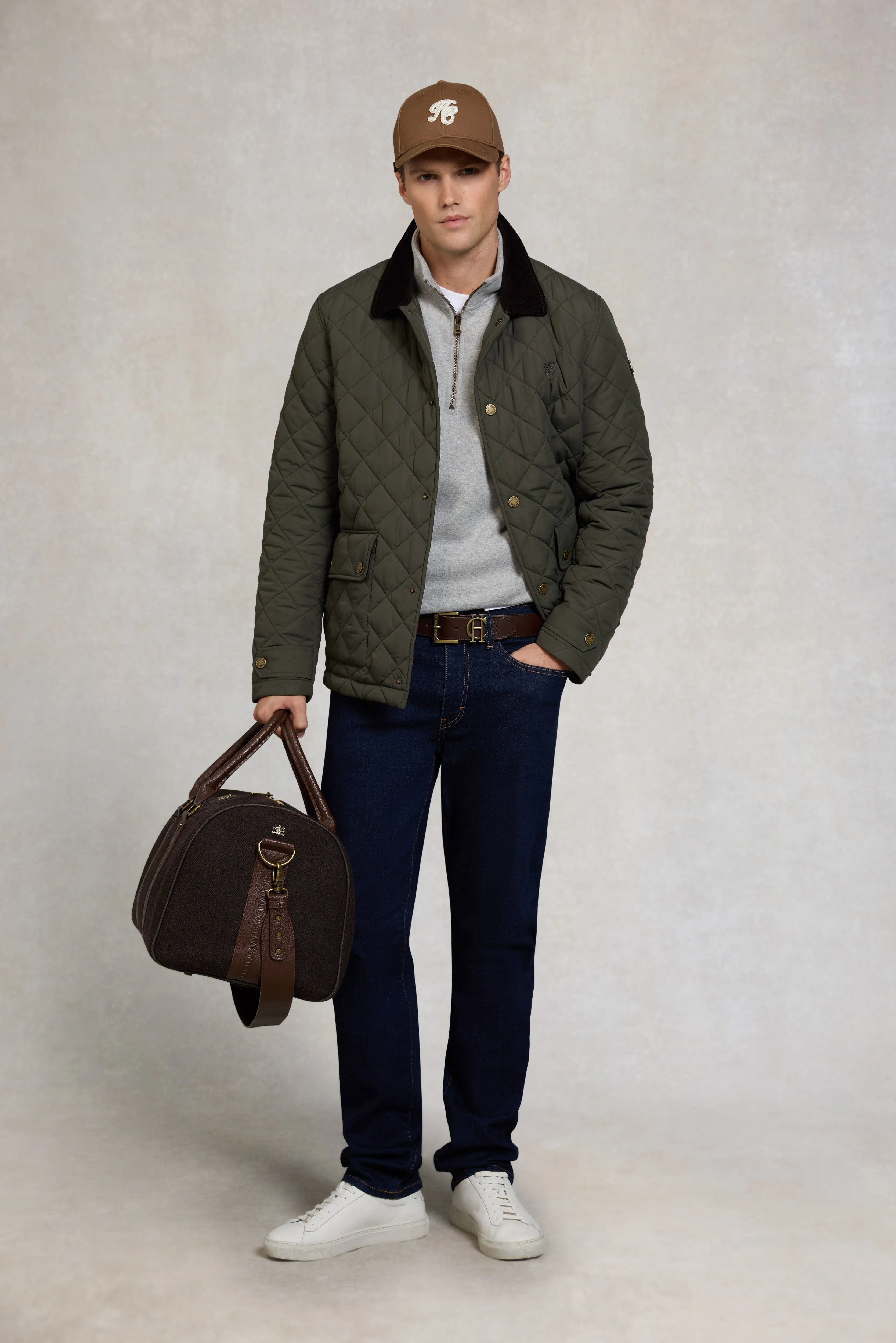 Men's Quilted Liner Jacket (Army Khaki) sold by Holland Cooper product image thumbnail 3