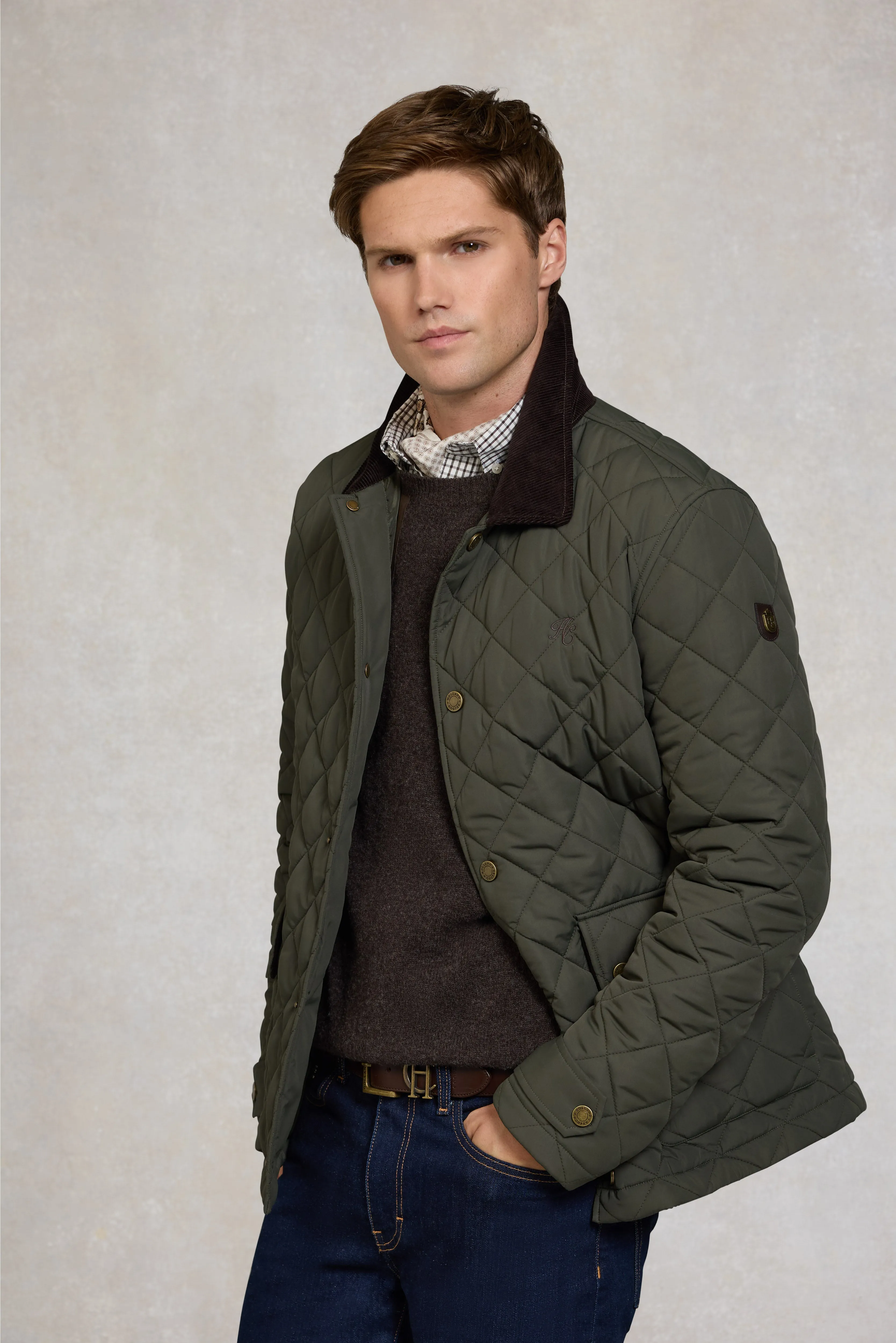 Men's Quilted Liner Jacket (Army Khaki) sold by Holland Cooper
