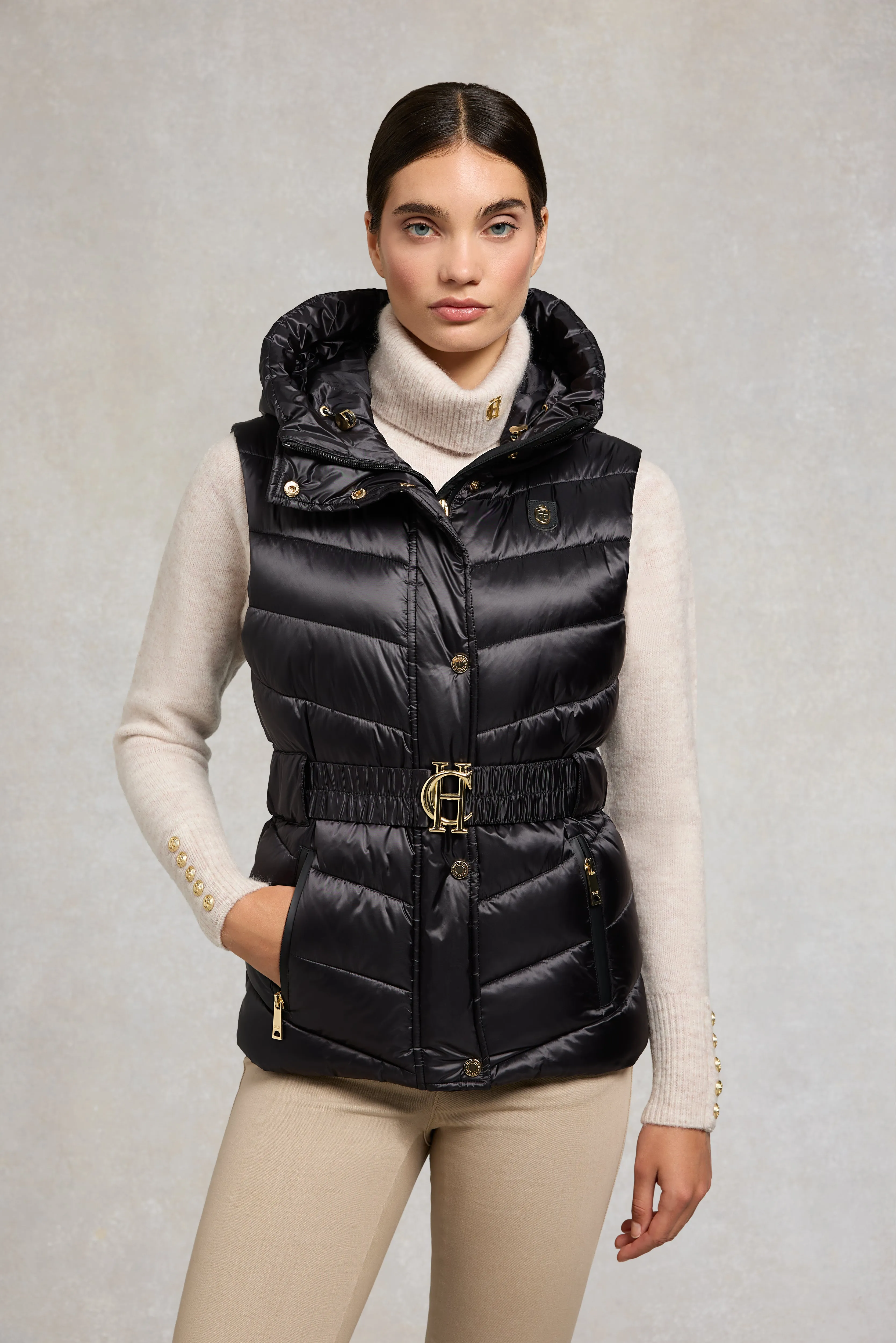 Arosa Gilet (Deep Black) sold by Holland Cooper