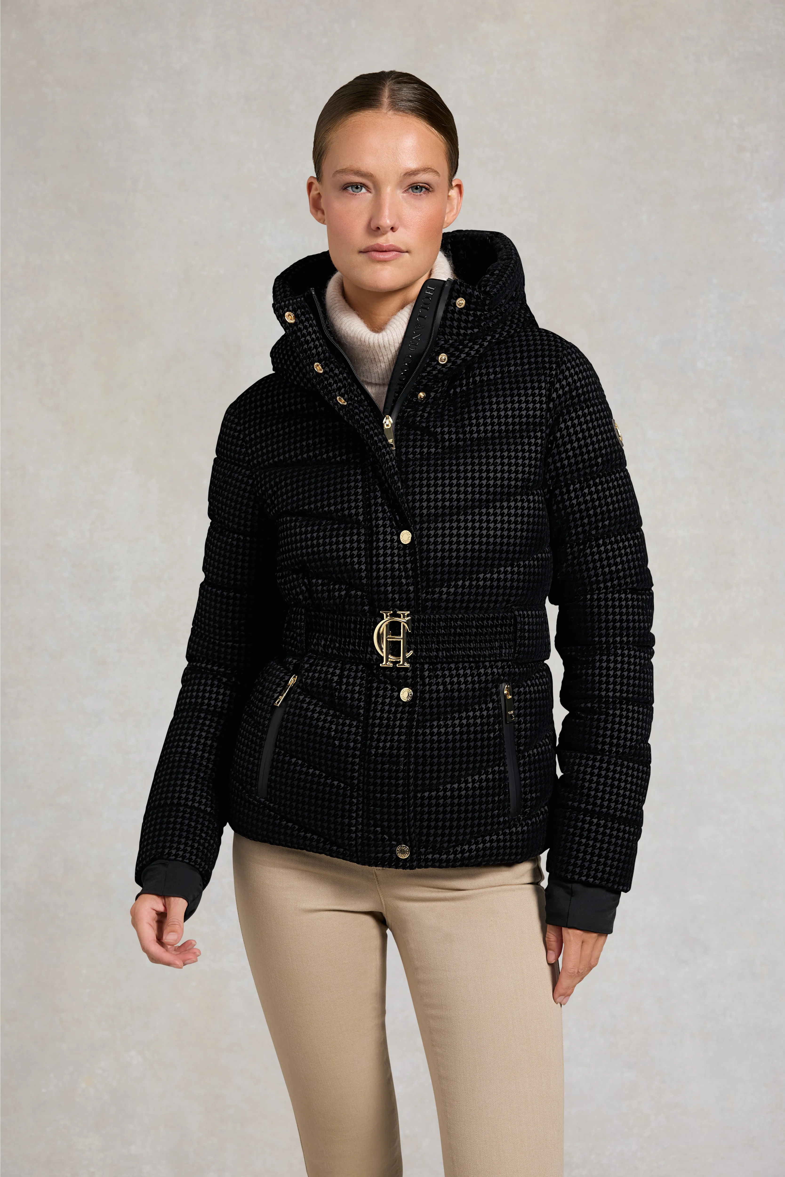 Arosa Jacket (Black Mini Flock) sold by Holland Cooper
