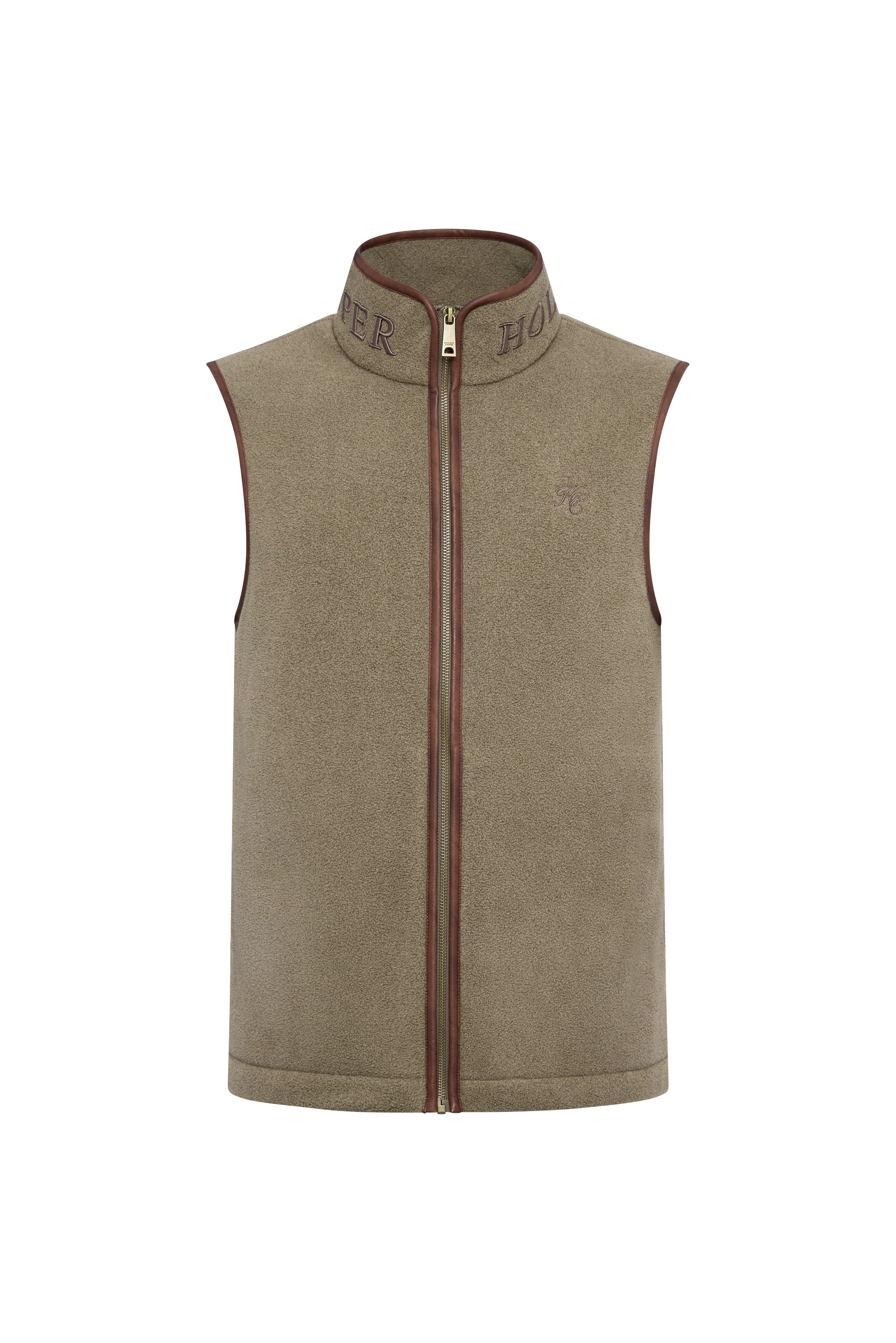 Men's Country Fleece Gilet (Dusty Khaki) sold by Holland Cooper product image thumbnail 4
