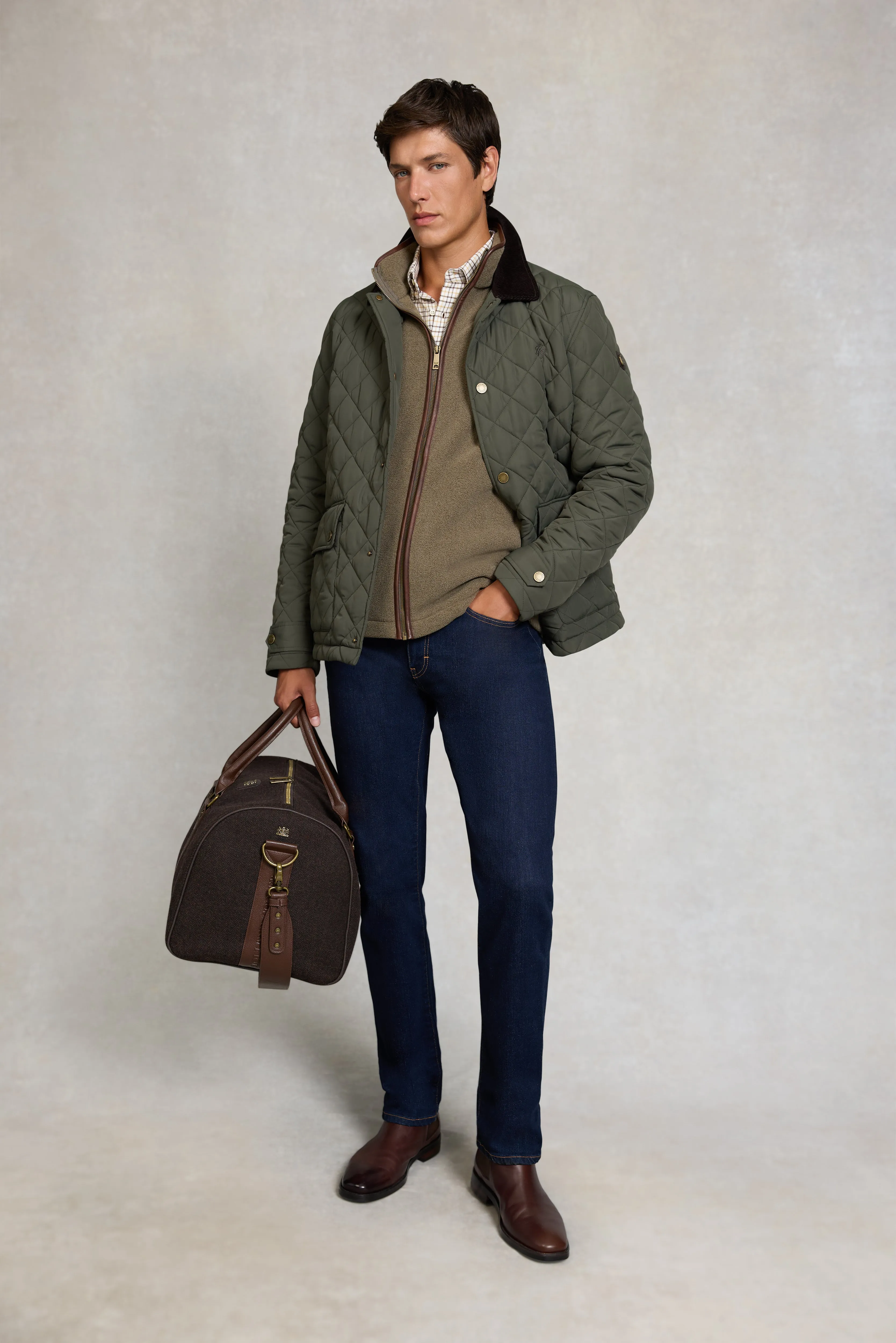 Men's Country Fleece Gilet (Dusty Khaki) sold by Holland Cooper product image thumbnail 3