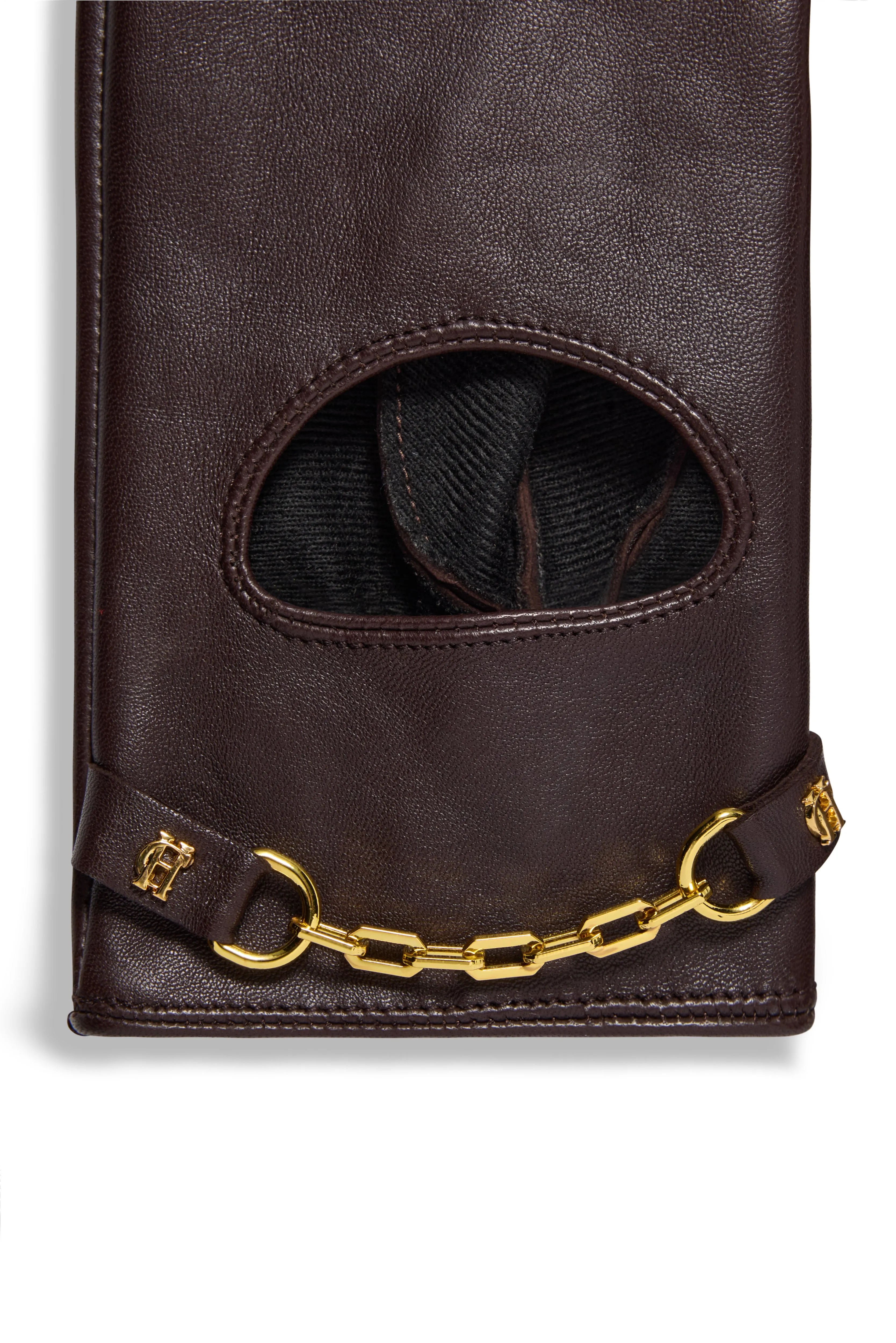 Leather Driving Gloves (Chocolate) sold by Holland Cooper product image thumbnail 3