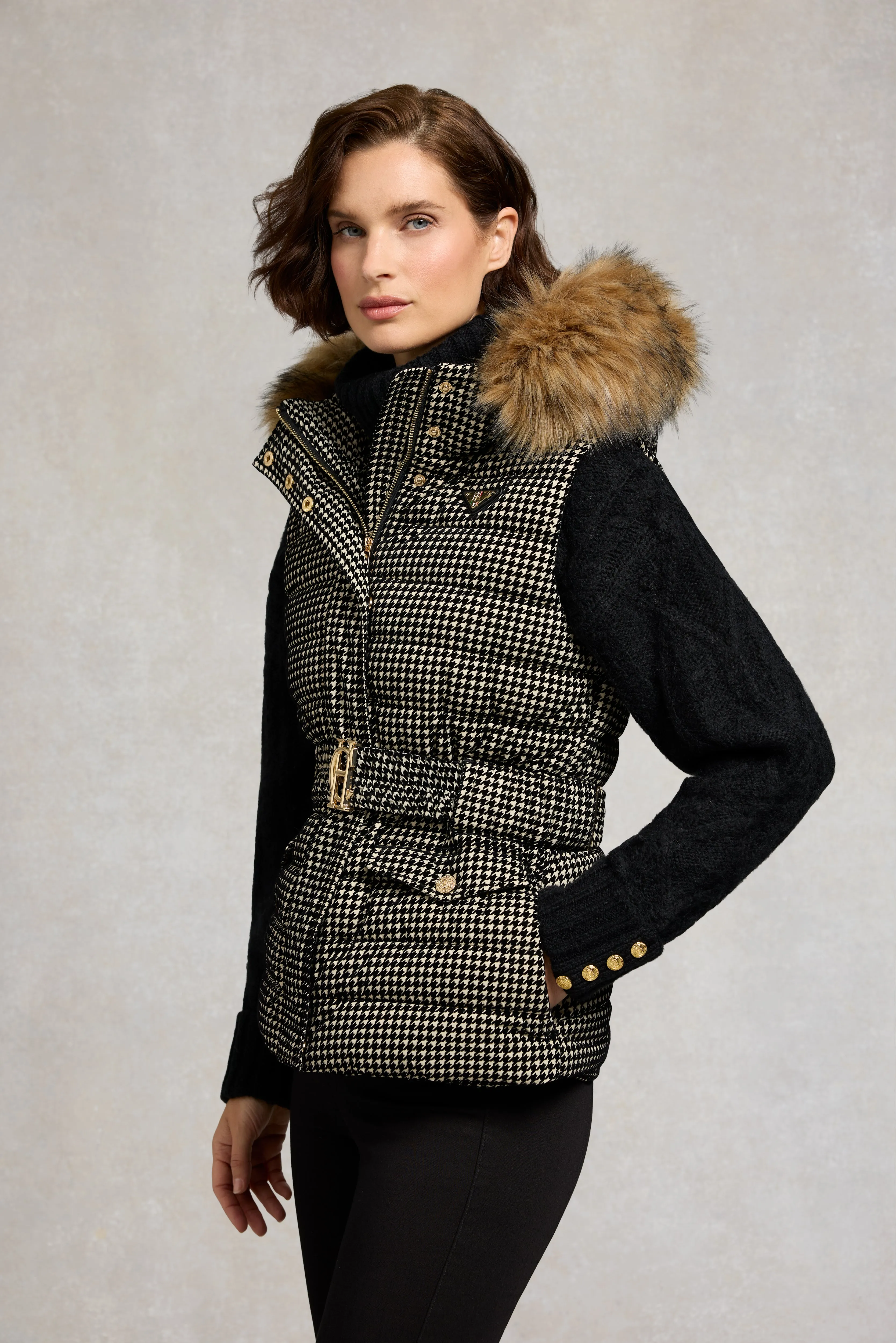 Moritz Gilet (Ecru Mini Flock) sold by Holland Cooper product image thumbnail 2