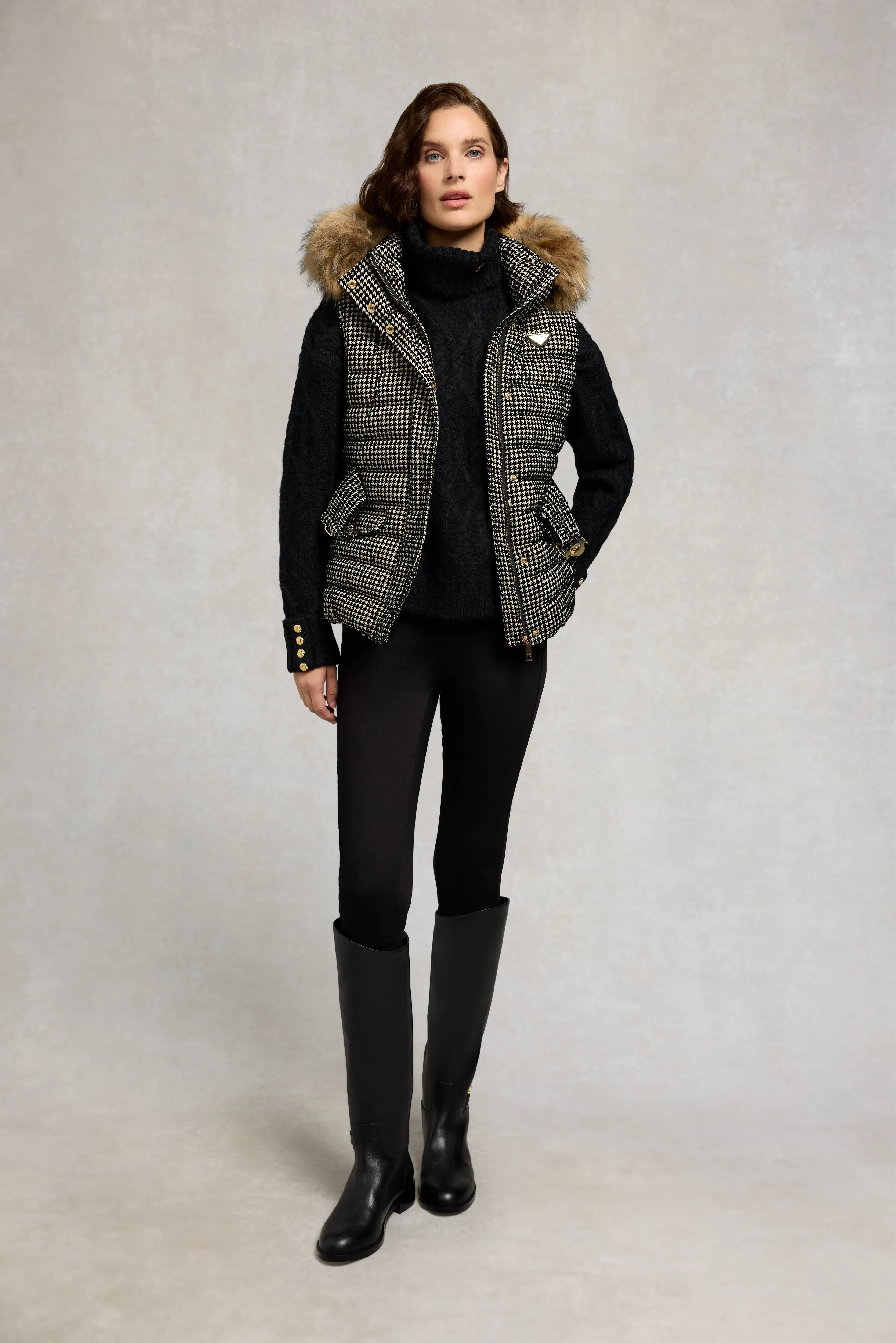 Moritz Gilet (Ecru Mini Flock) sold by Holland Cooper product image thumbnail 3