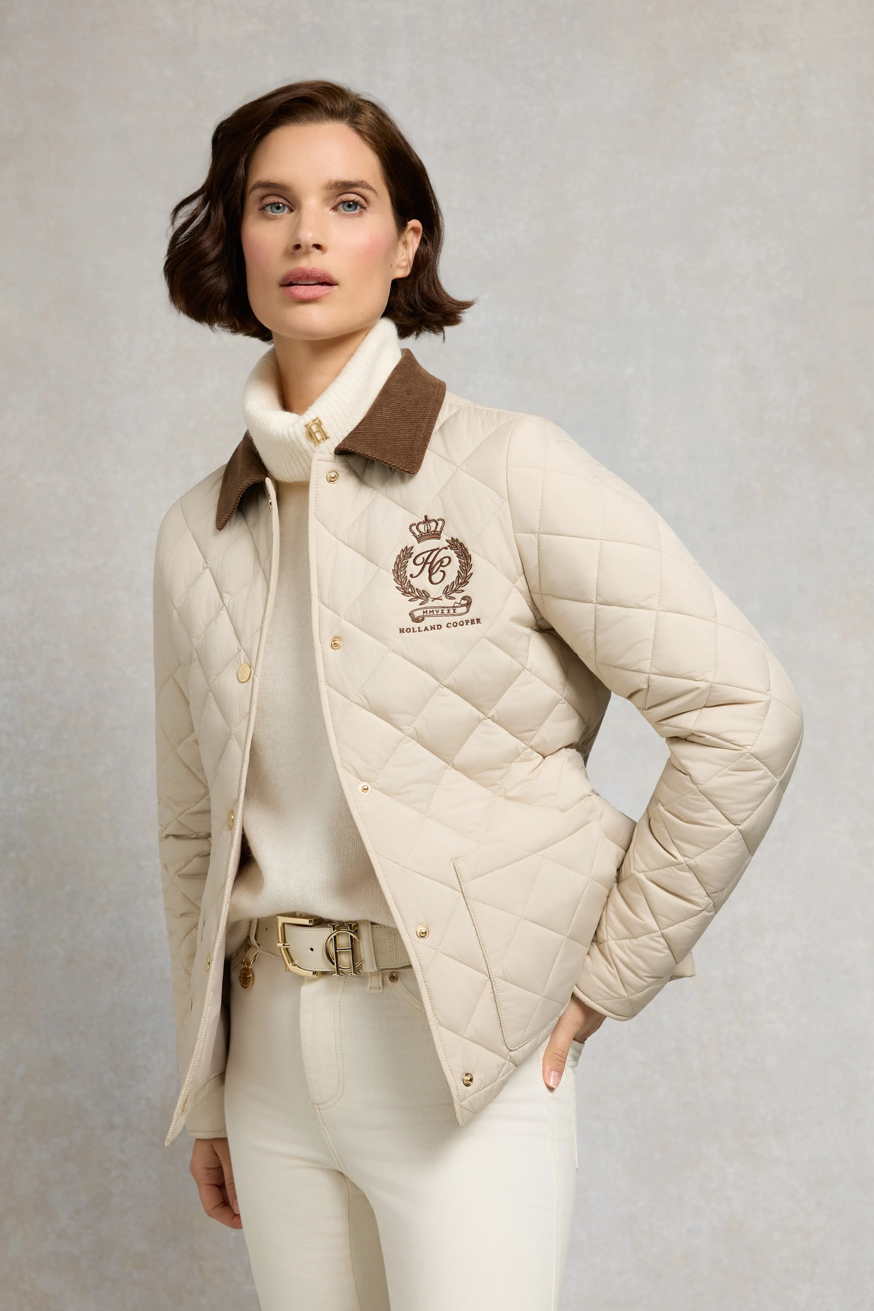 Hastings Quilted Jacket (Barley) sold by Holland Cooper product image thumbnail 2