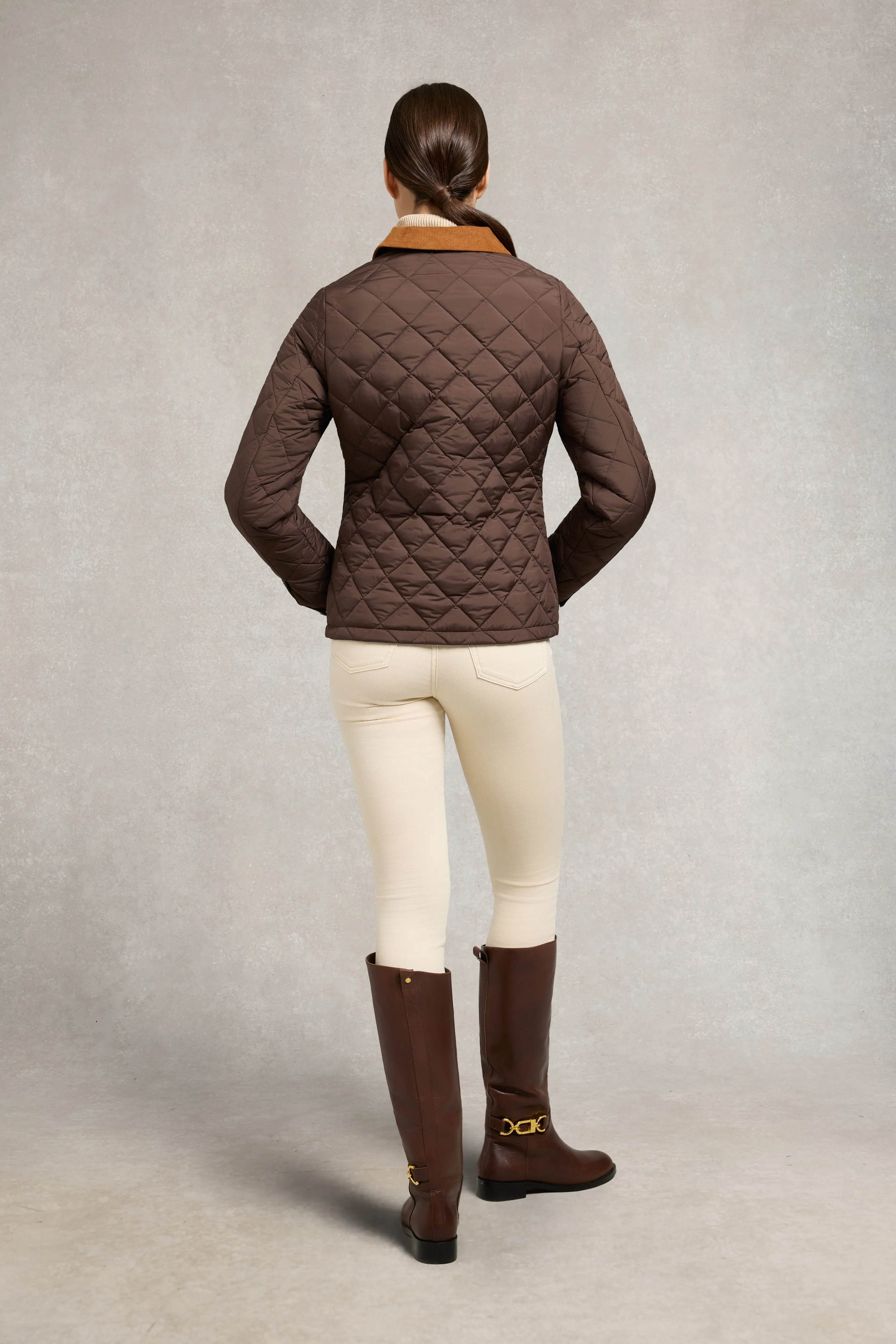 Hastings Quilted Jacket (Chocolate) sold by Holland Cooper product image thumbnail 5