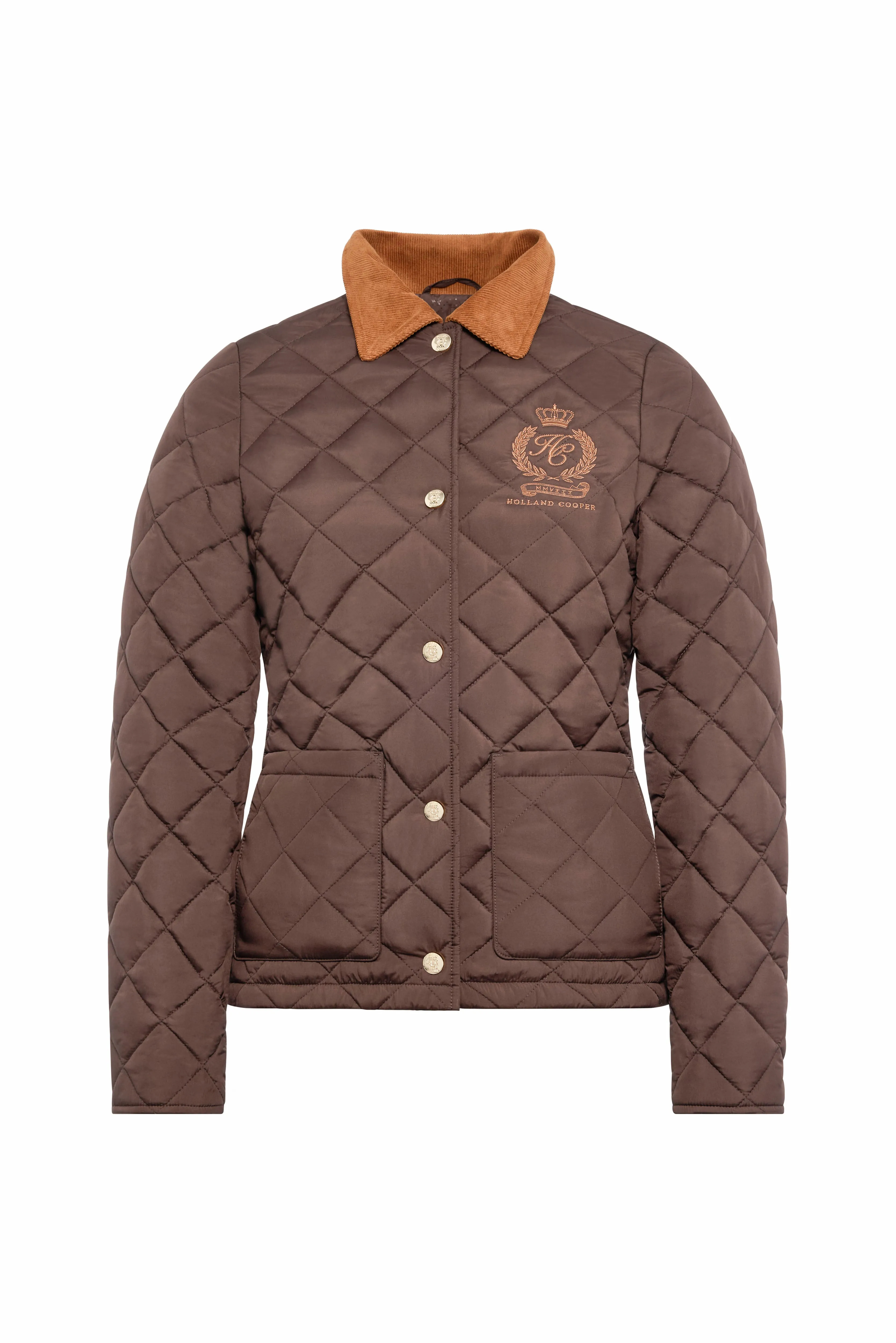 Hastings Quilted Jacket (Chocolate) sold by Holland Cooper product image thumbnail 4
