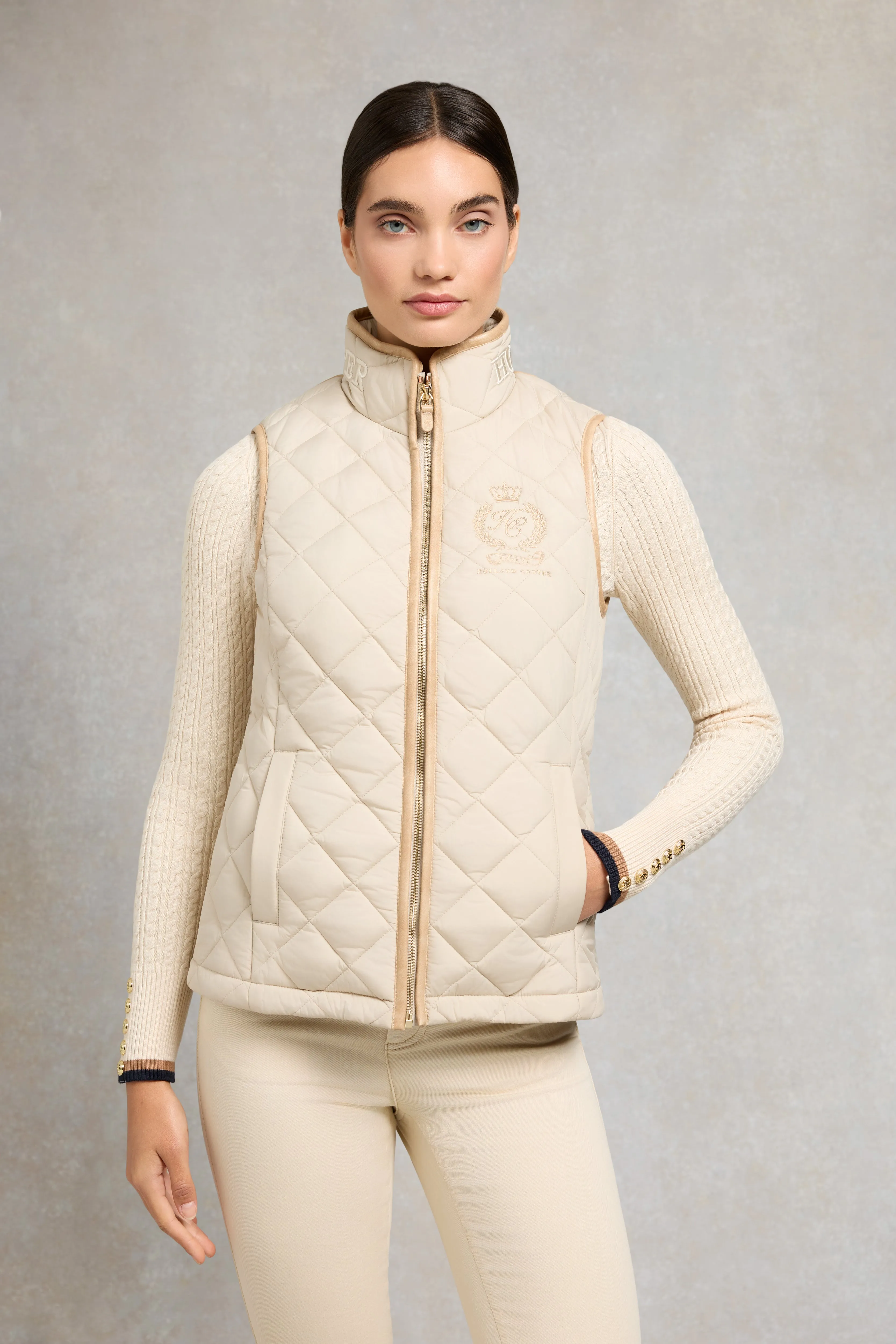 Lightweight Country Gilet (Barley) sold by Holland Cooper product image thumbnail 2
