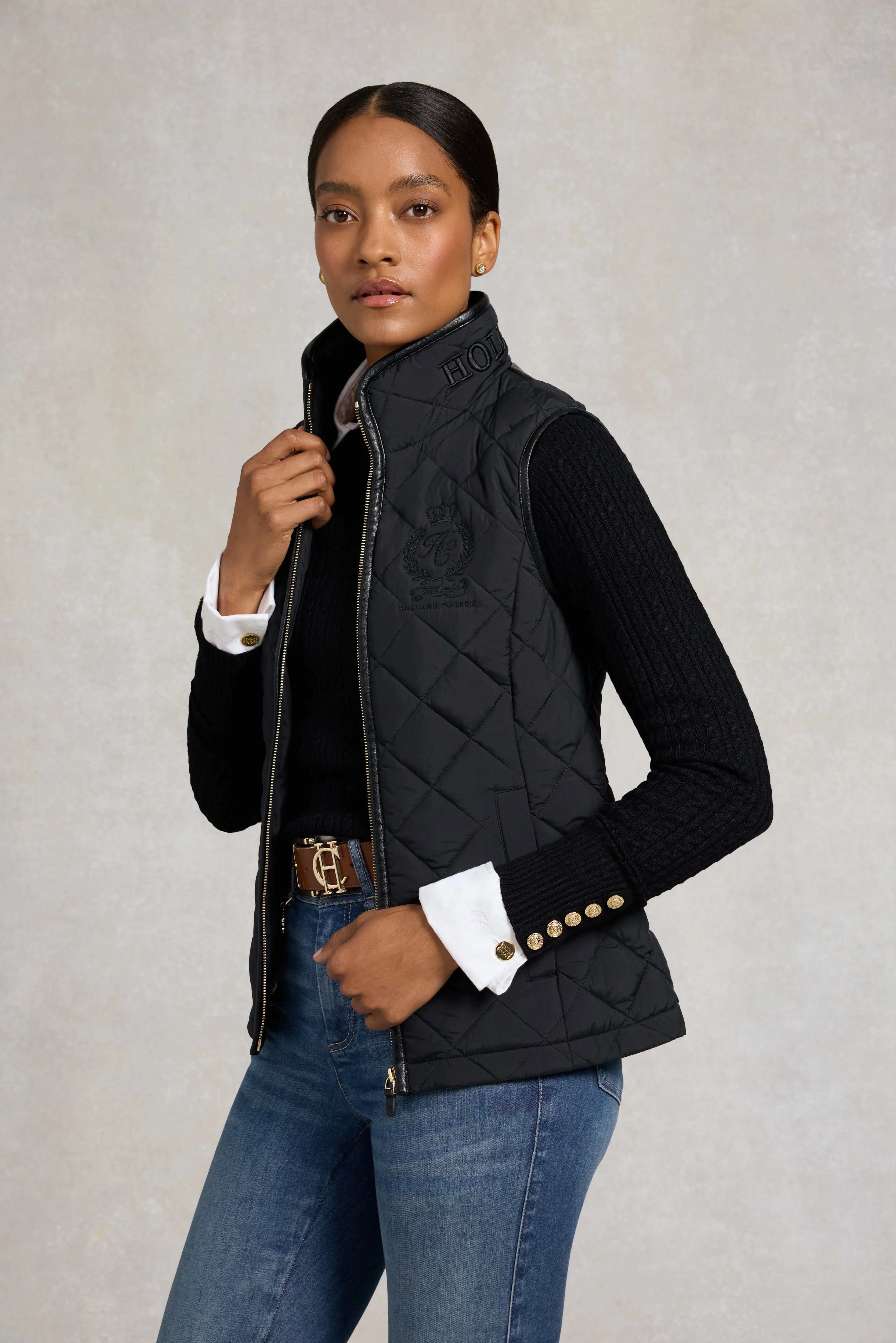 Lightweight Country Gilet (Black) sold by Holland Cooper product image thumbnail 3