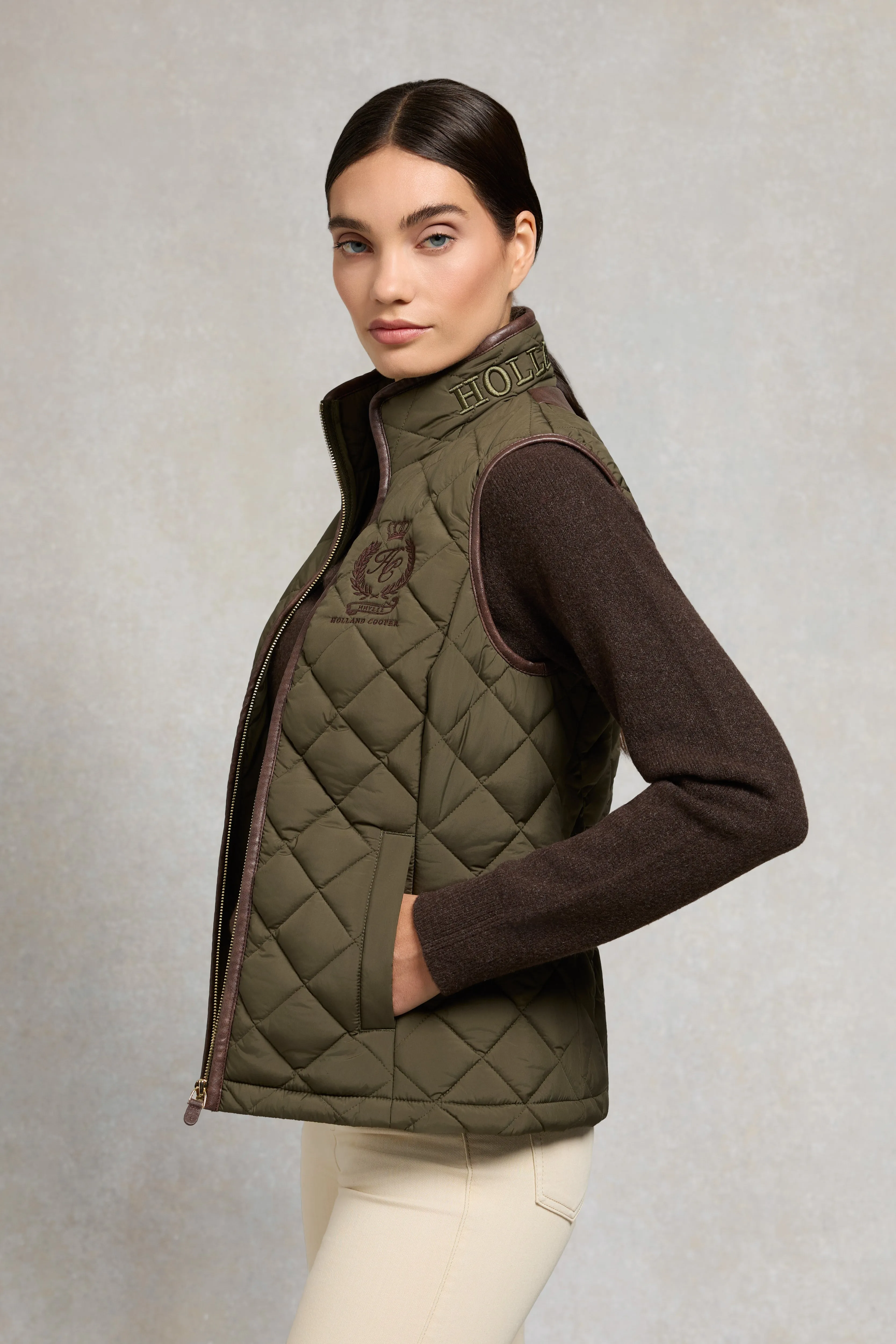 Lightweight Country Gilet (Khaki) sold by Holland Cooper product image thumbnail 5