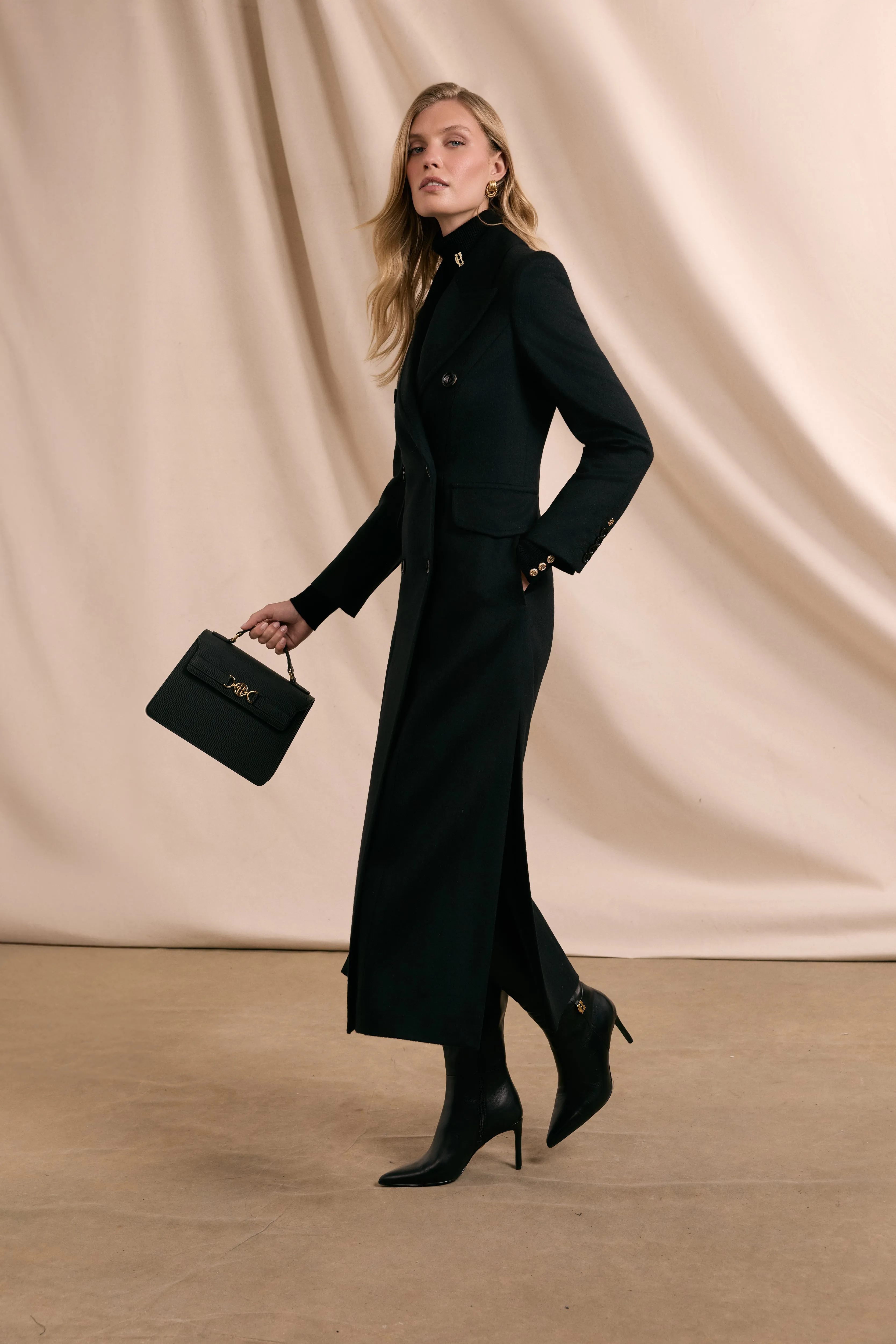 The Trinity Coat (Soft Black) sold by Holland Cooper product image thumbnail 4