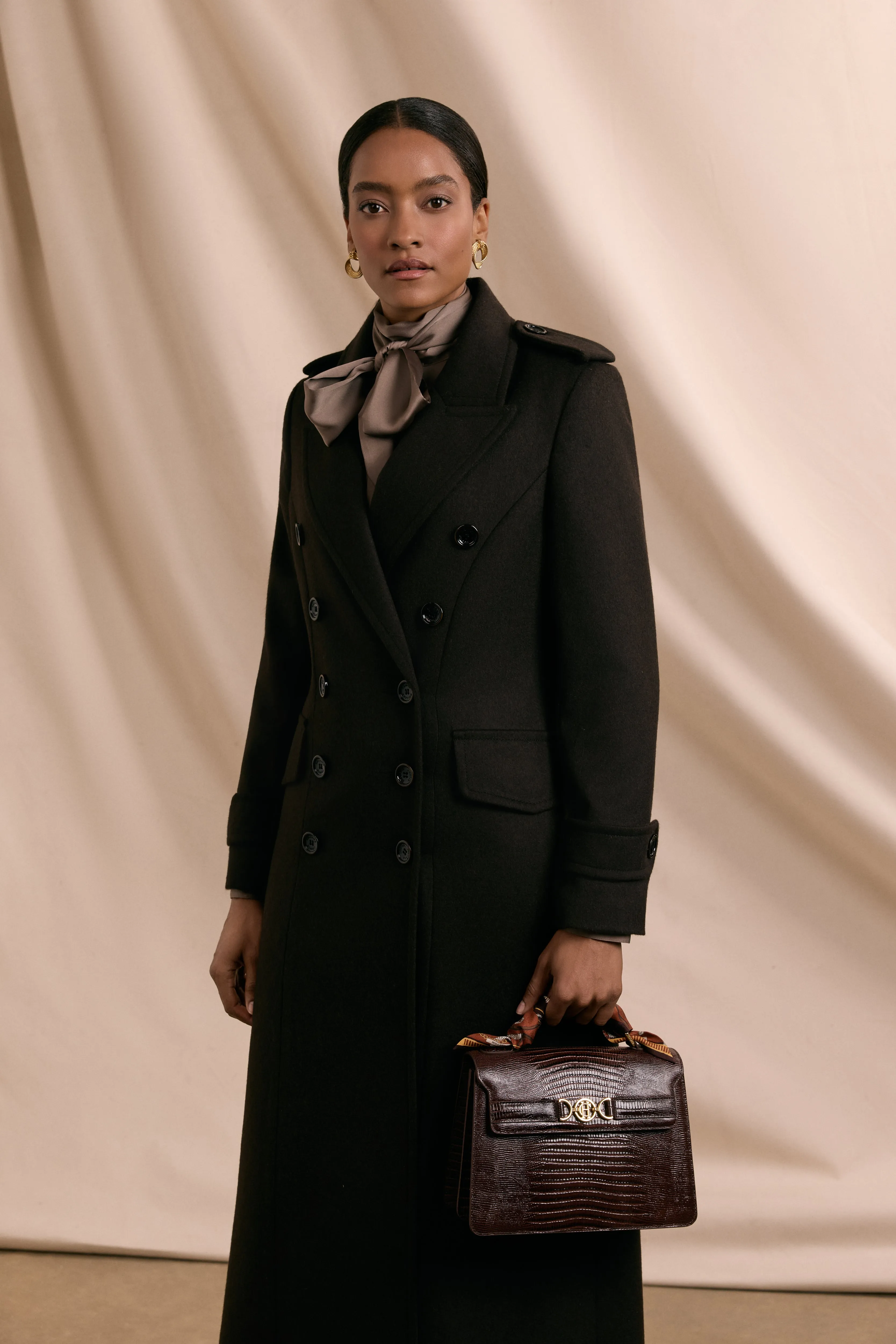 The Great Coat (Chocolate) sold by Holland Cooper