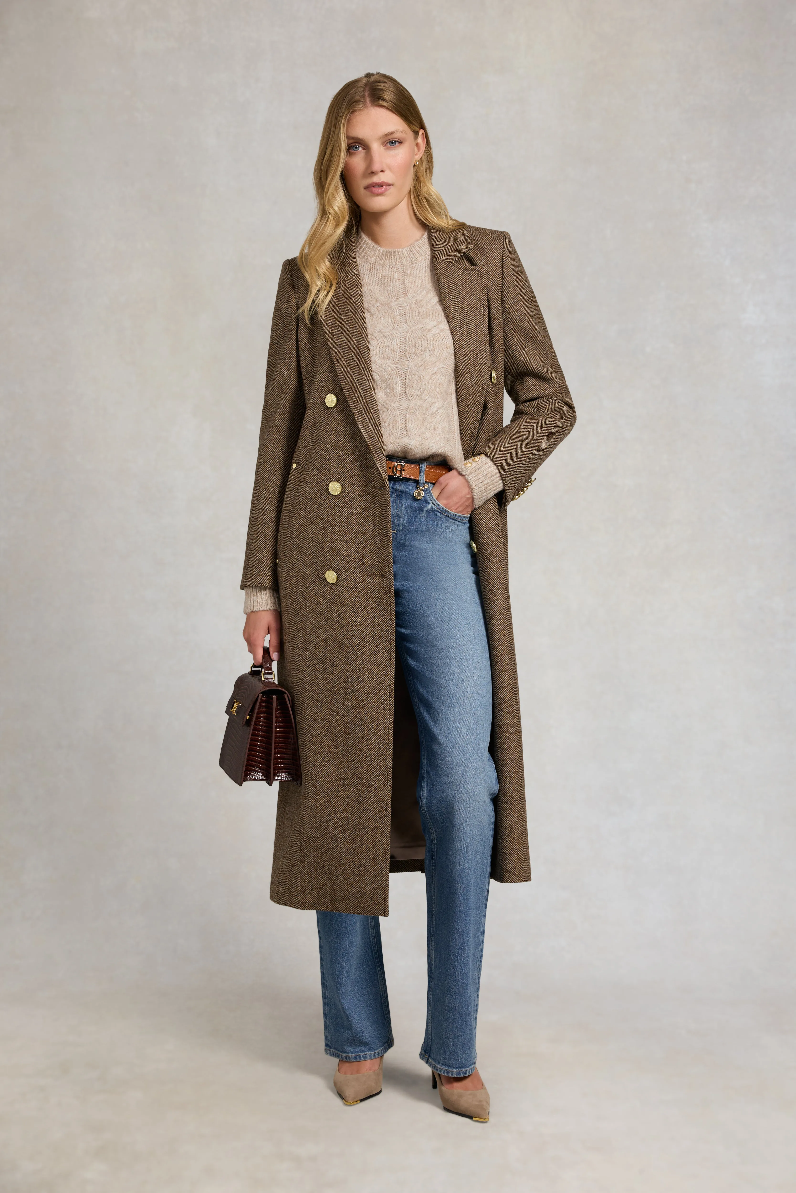 Kelly Crew Neck Knit (Taupe) sold by Holland Cooper product image thumbnail 5