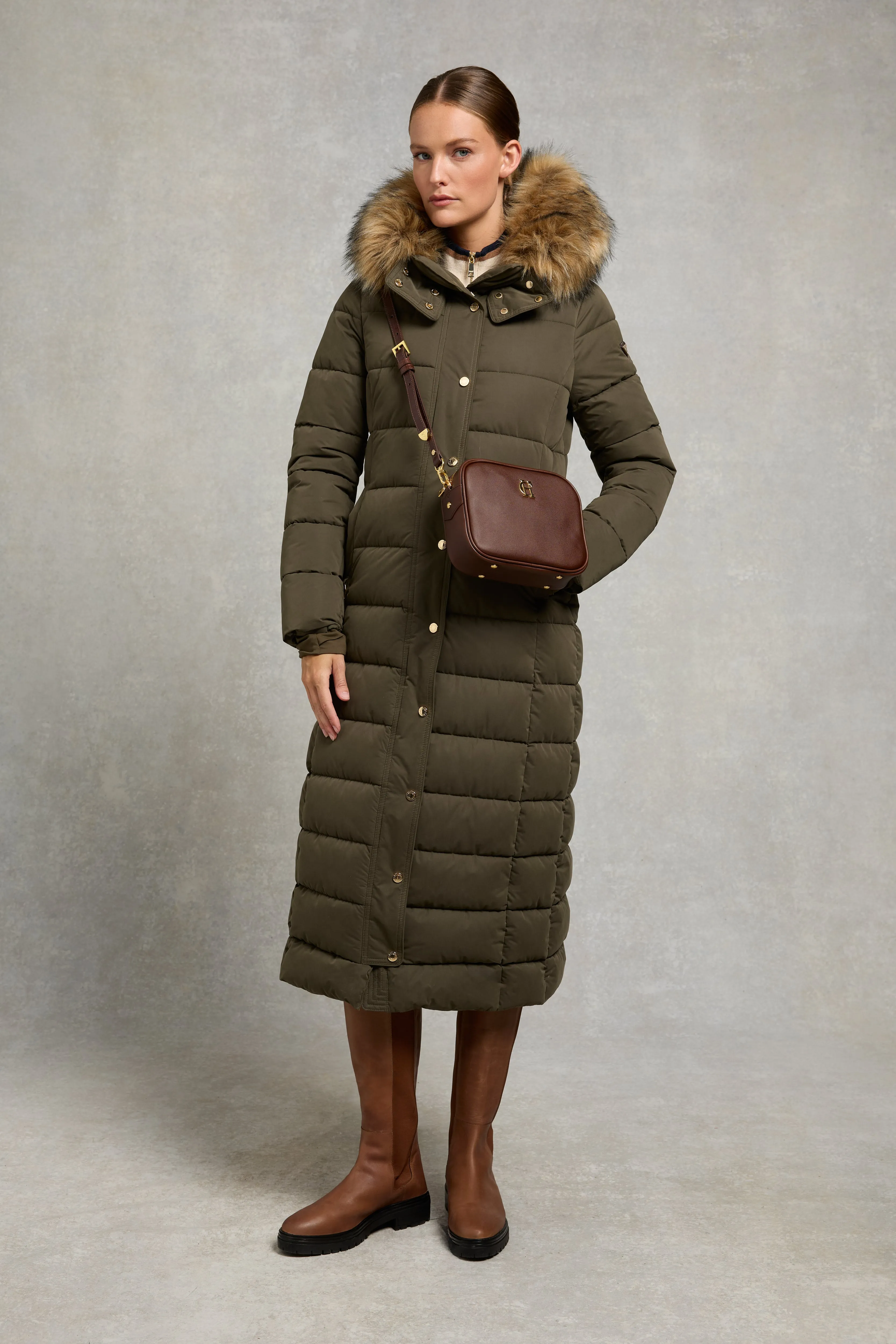 Stoneleigh Longline Coat (Heritage Khaki) sold by Holland Cooper product image thumbnail 3