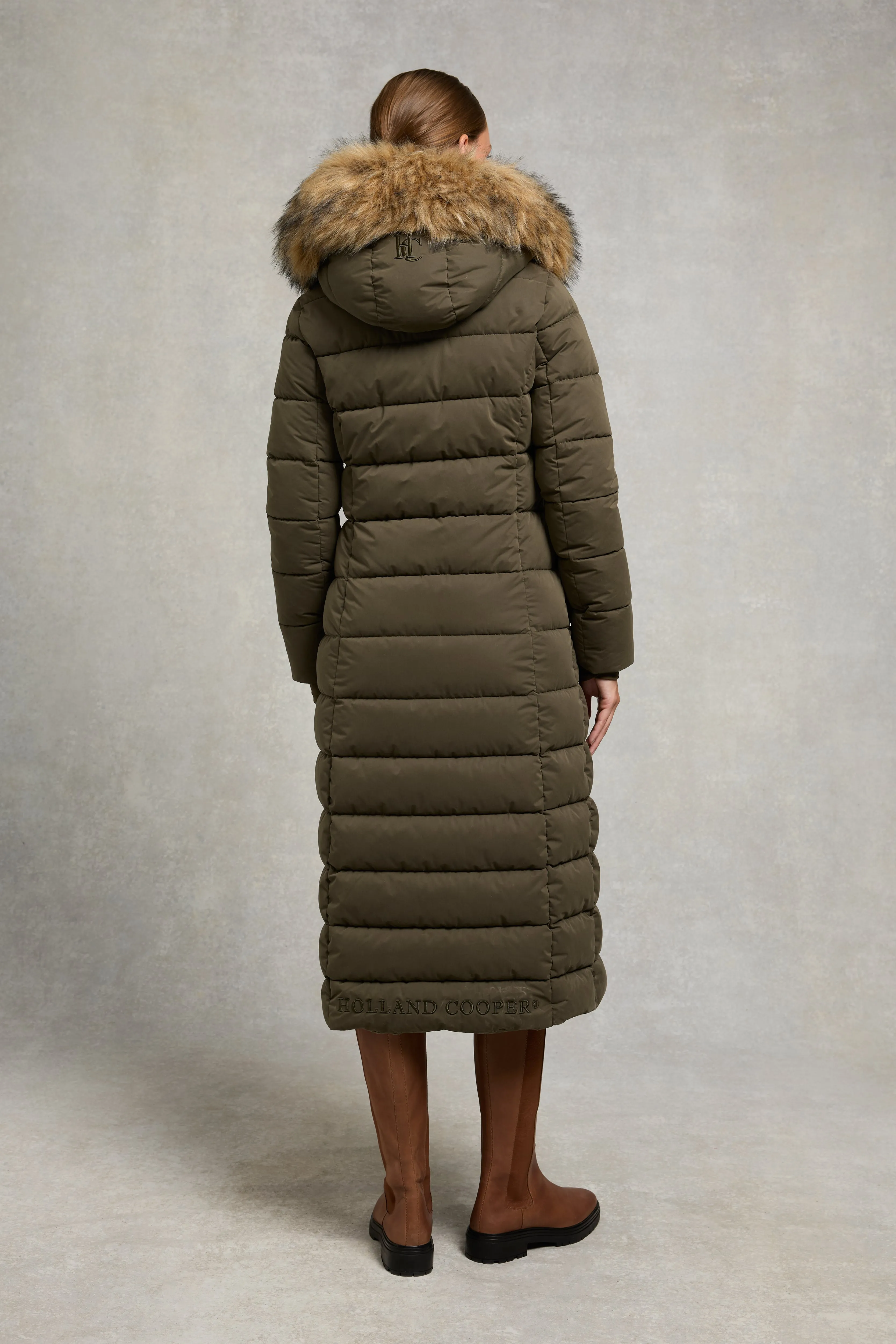 Stoneleigh Longline Coat (Heritage Khaki) sold by Holland Cooper product image thumbnail 5
