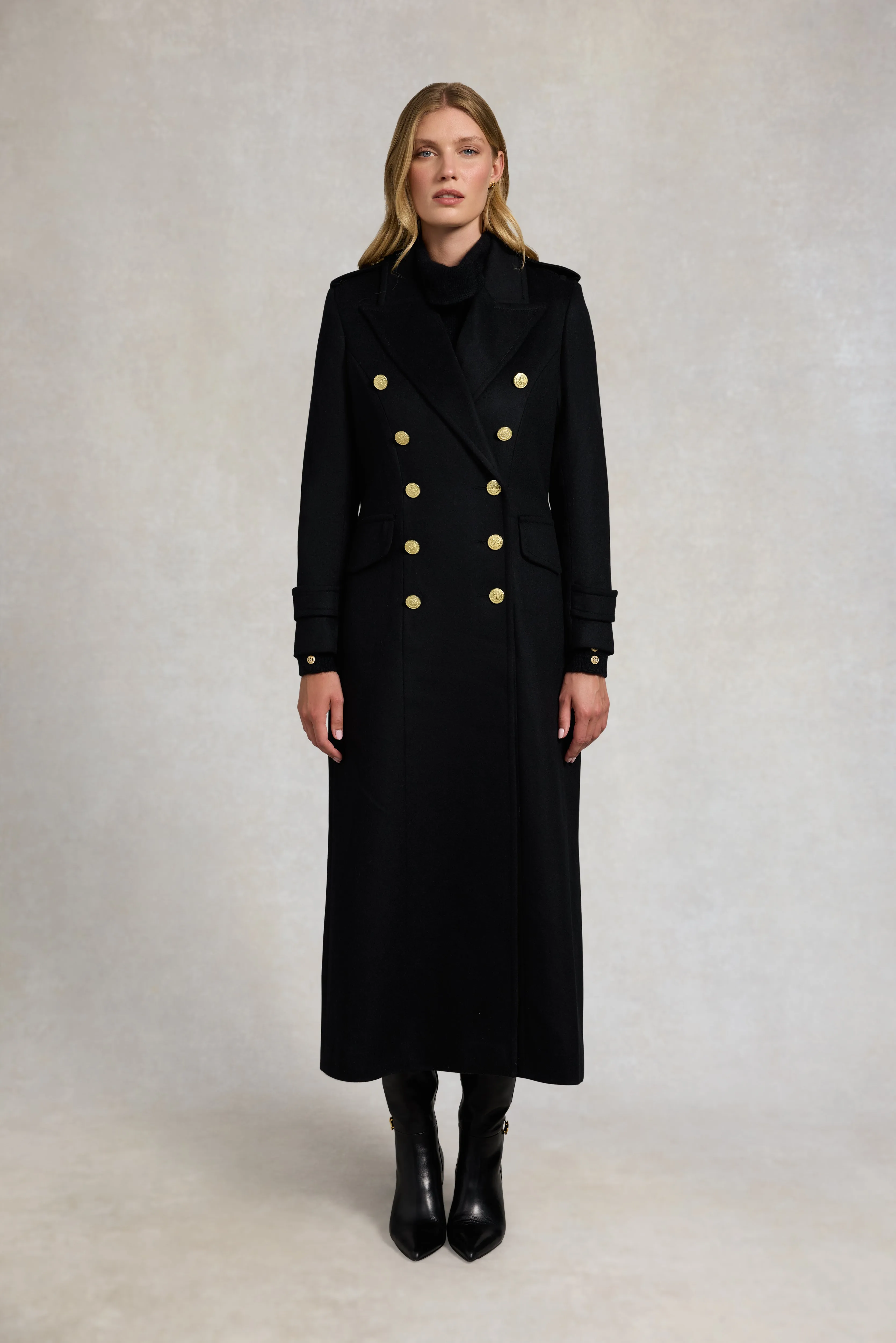 The Great Coat (Soft Black) sold by Holland Cooper