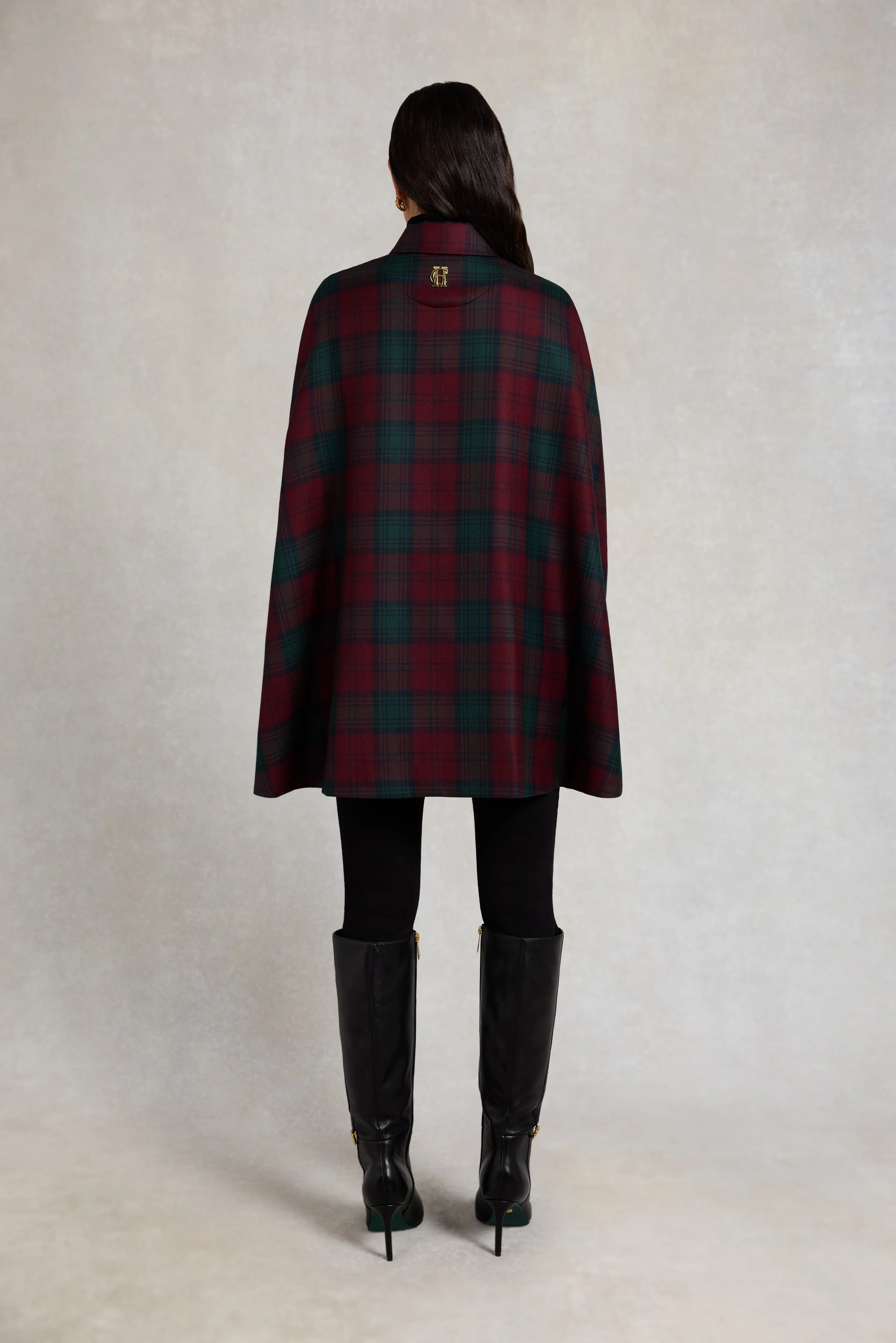 Knightsbridge Cape (Mulberry Tartan) sold by Holland Cooper product image thumbnail 5