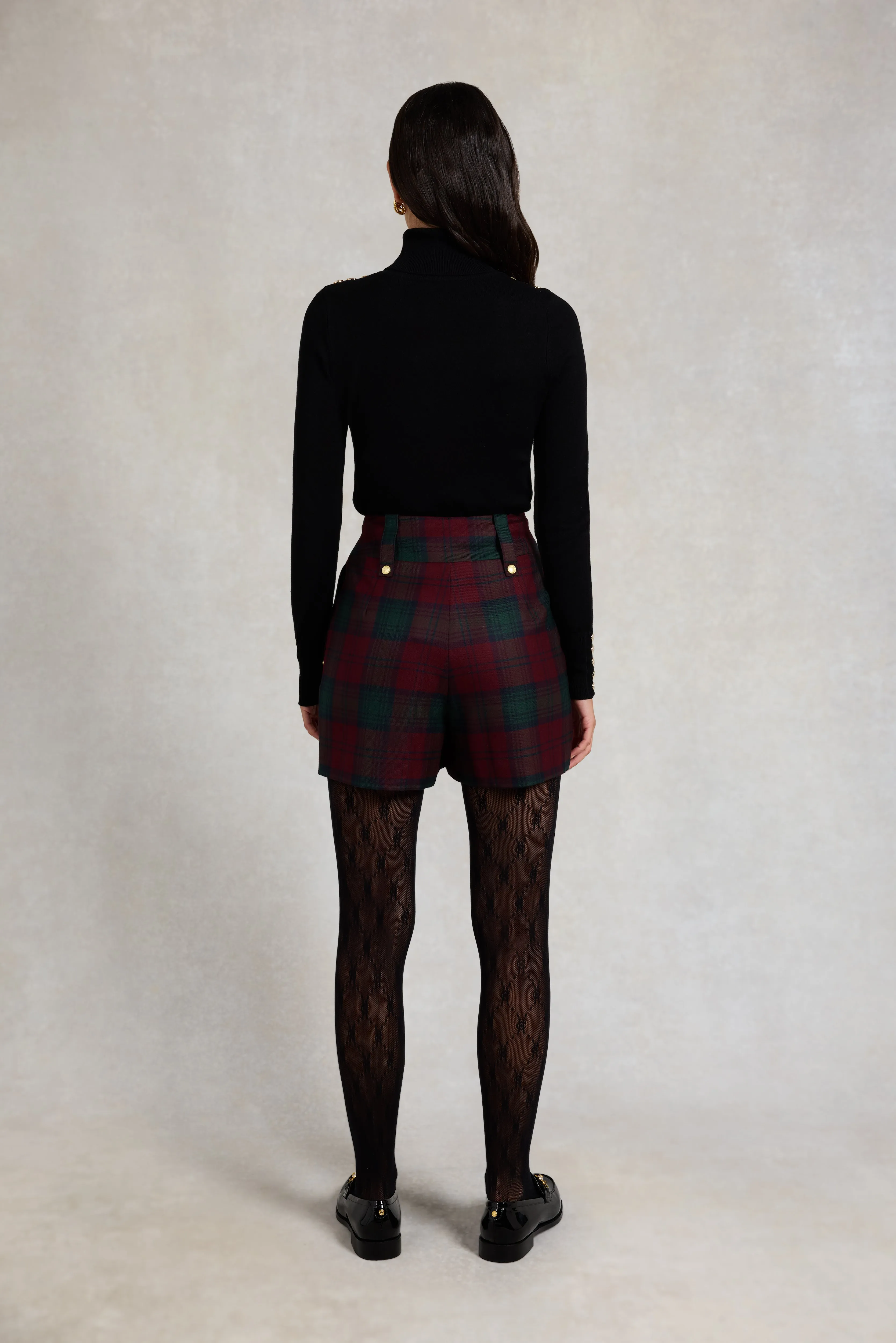 Luxe Tailored Short (Mulberry Tartan) sold by Holland Cooper product image thumbnail 5