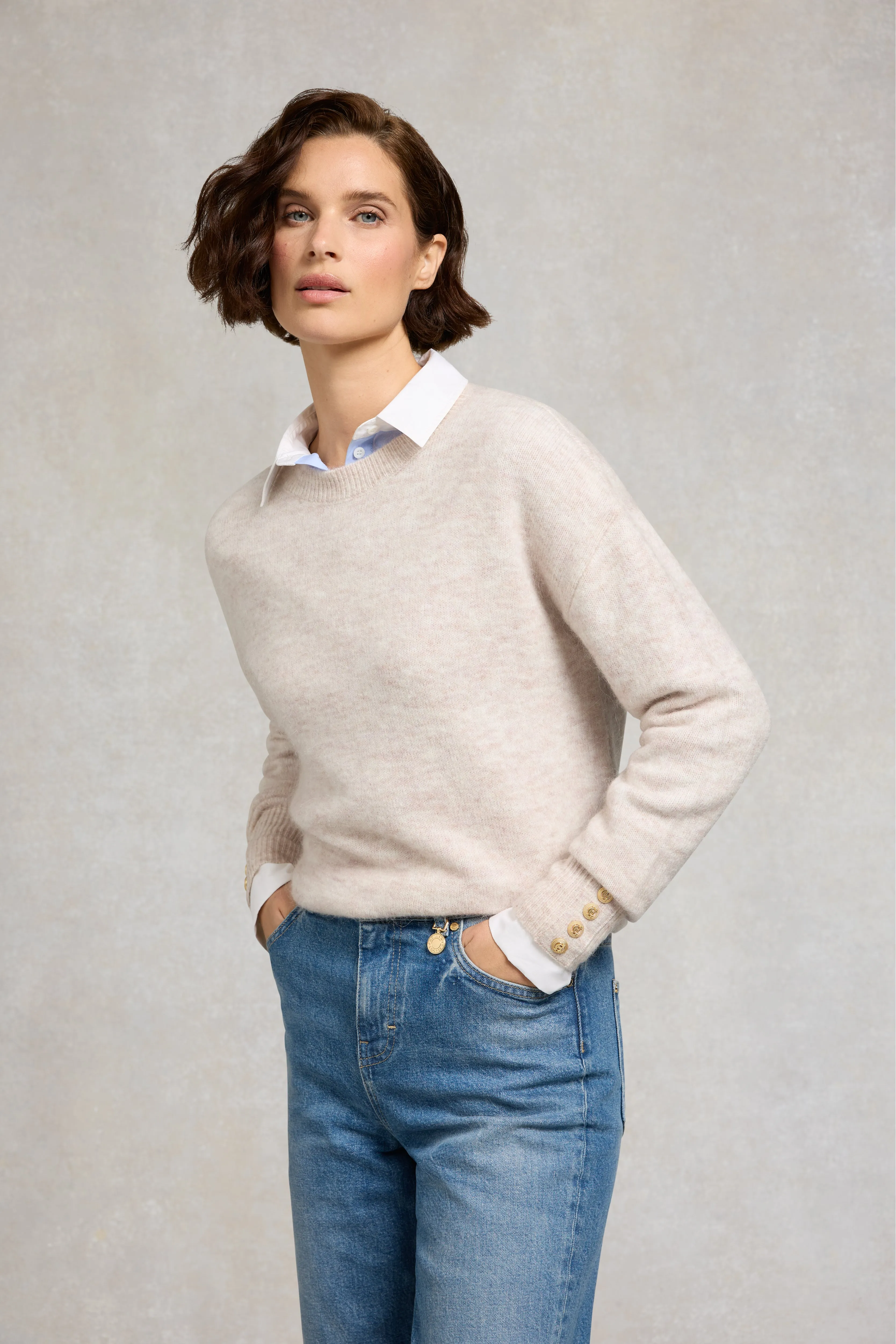 Tori Crew Neck Knit (Barley) sold by Holland Cooper product image thumbnail 2