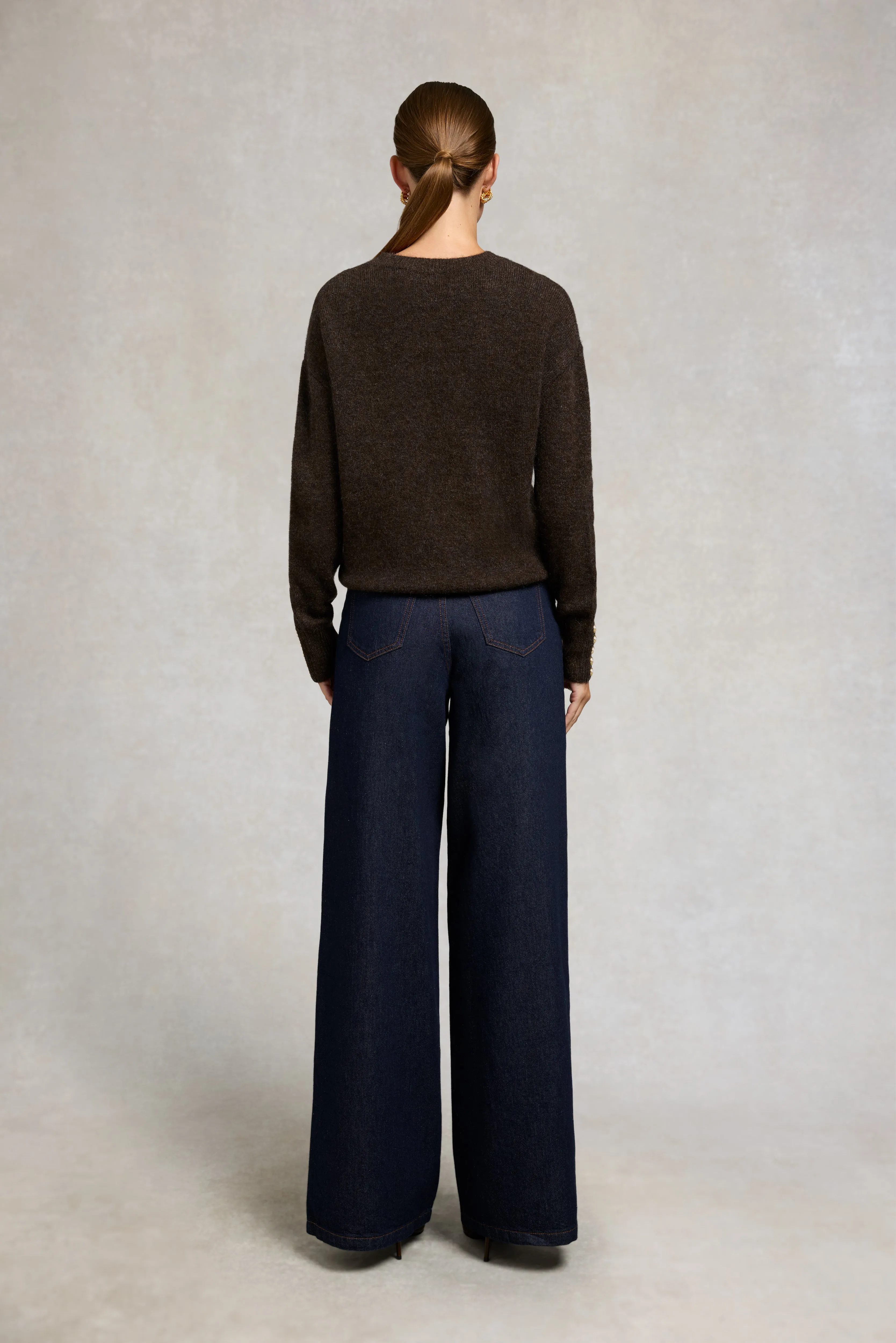 Tori Crew Neck Knit (Chocolate) sold by Holland Cooper product image thumbnail 5