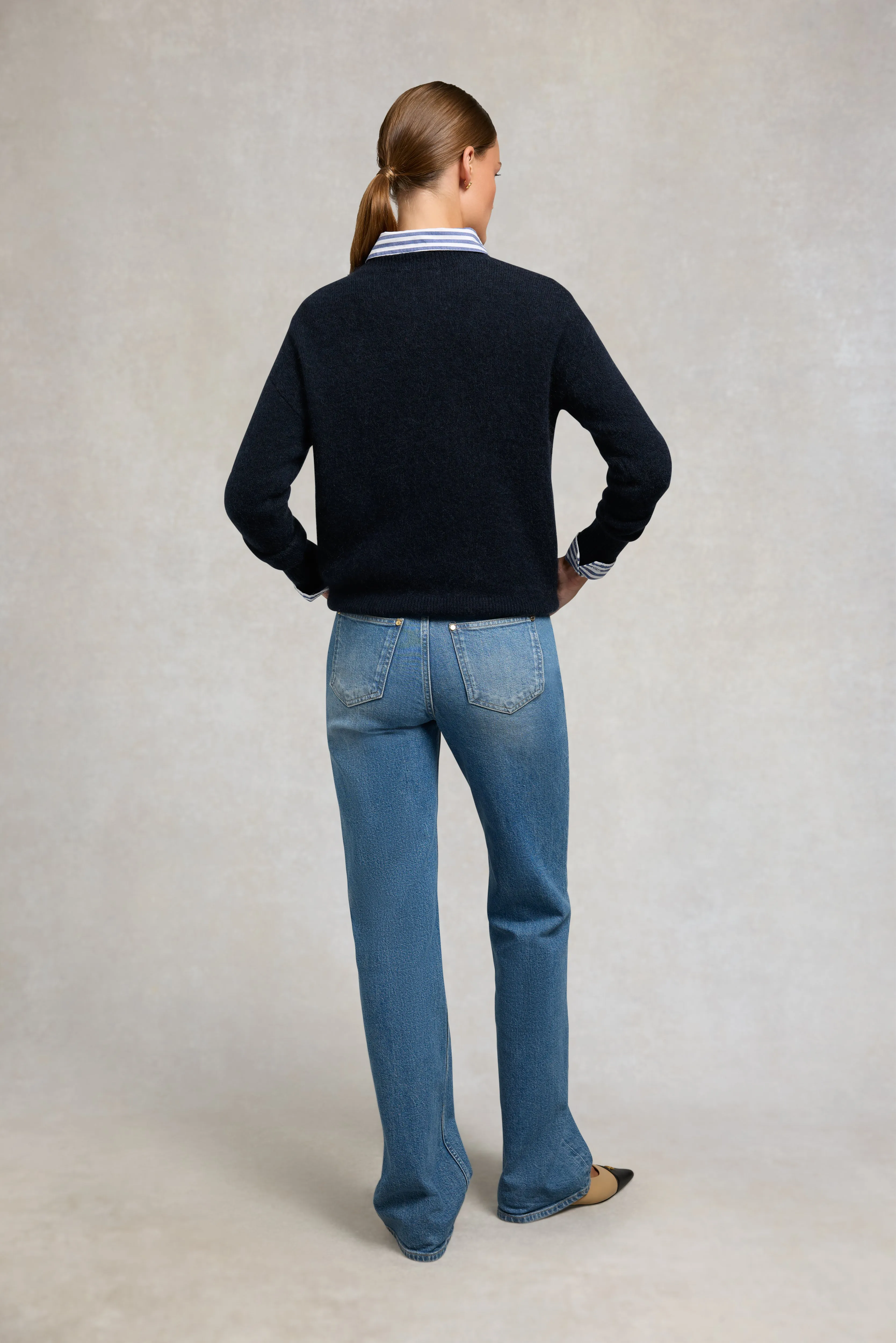 Tori Crew Neck Knit (Ink Navy) sold by Holland Cooper product image thumbnail 5