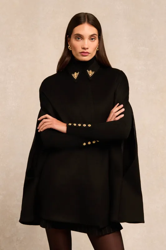 Knightsbridge Cape (Soft Black) made by Holland Cooper