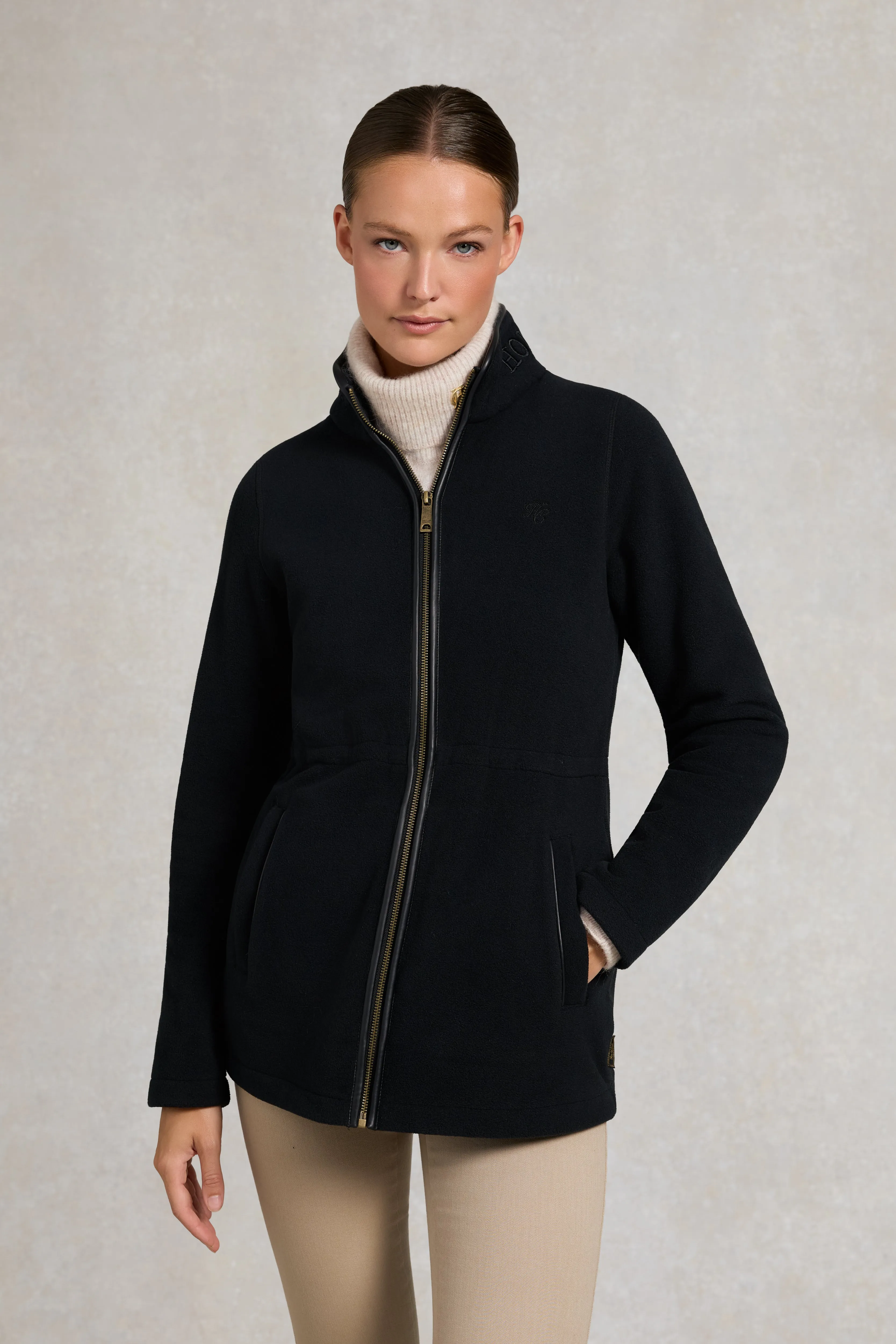 Country Longline Fleece (Black) sold by Holland Cooper
