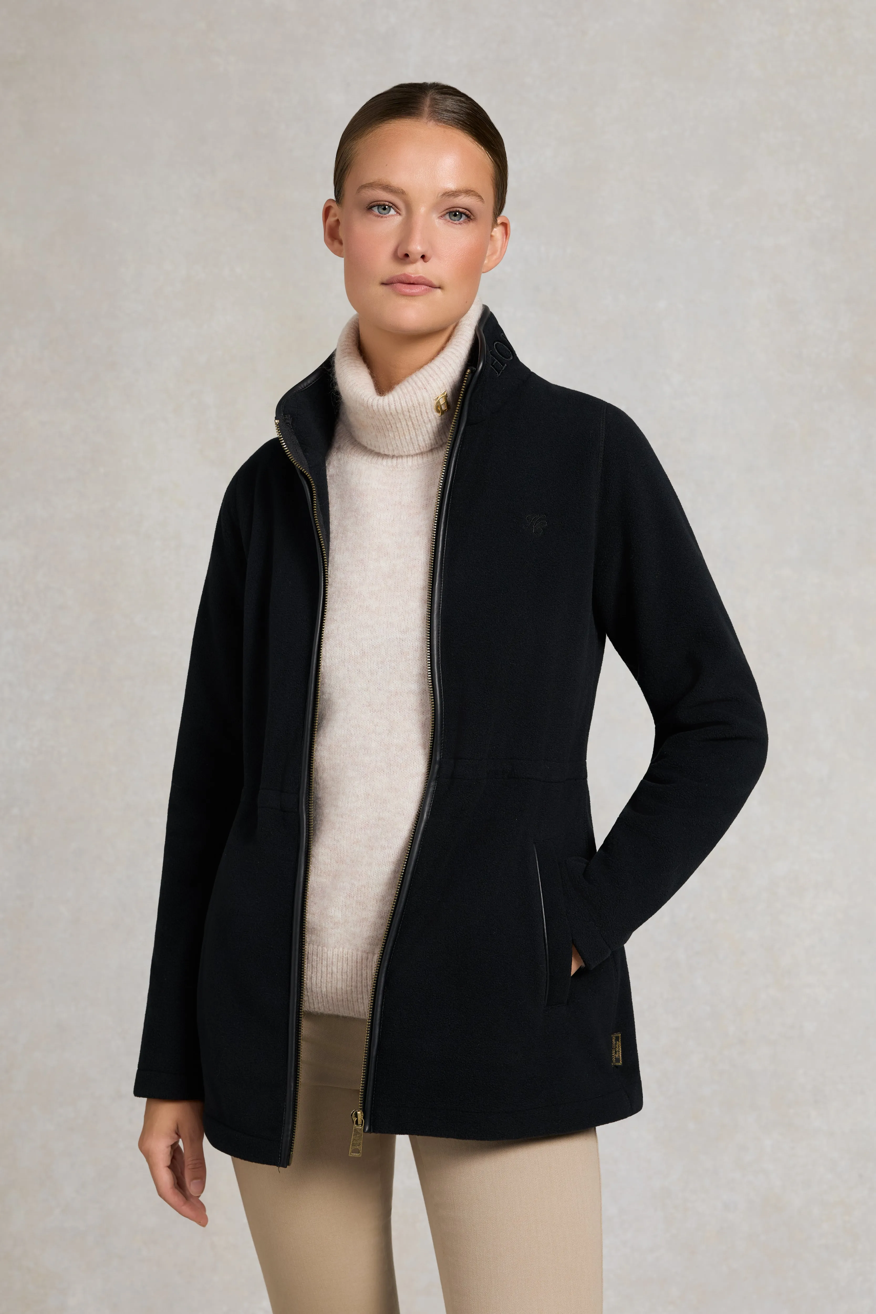 Country Longline Fleece (Black) sold by Holland Cooper product image thumbnail 2