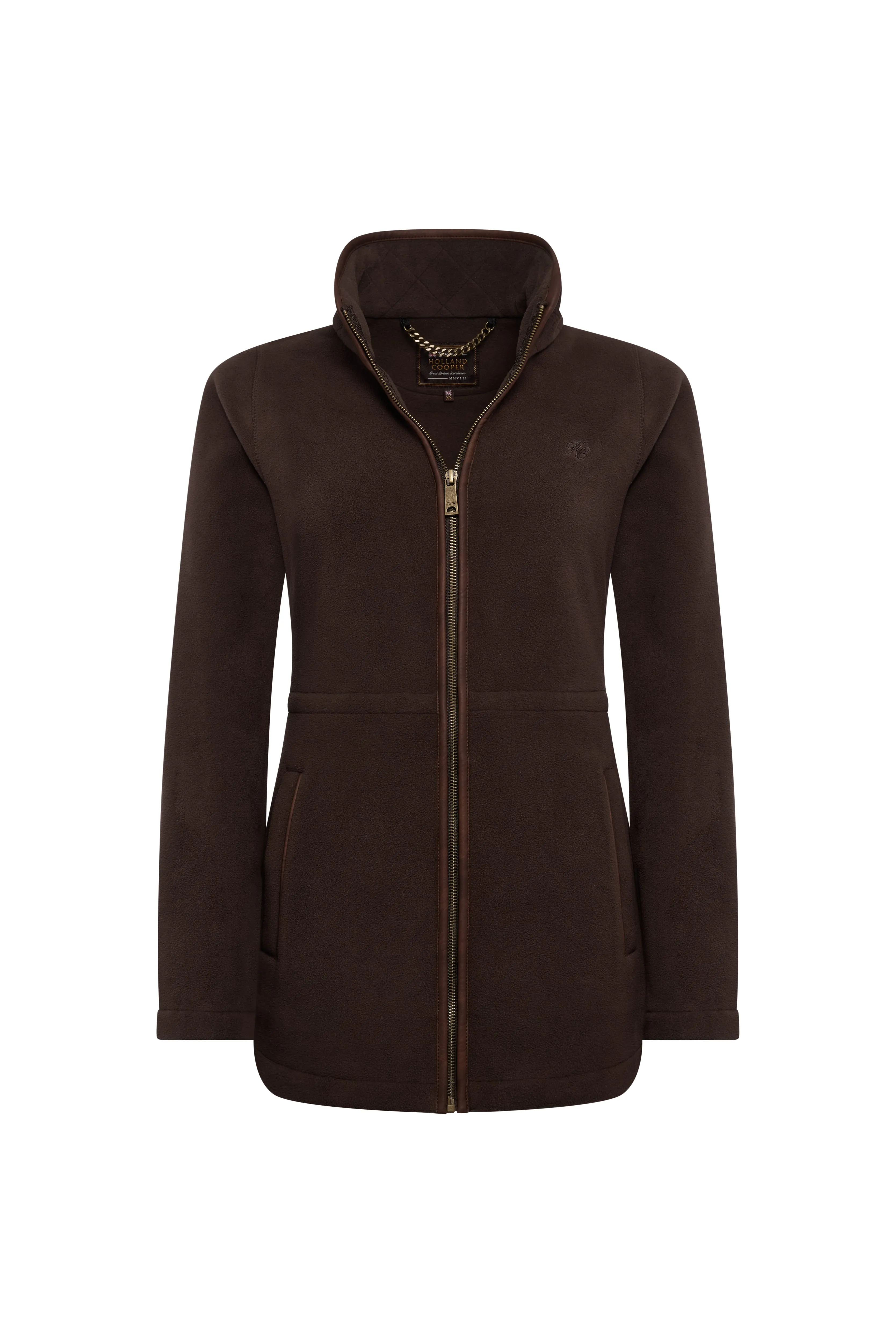Country Longline Fleece (Chocolate) sold by Holland Cooper product image thumbnail 4