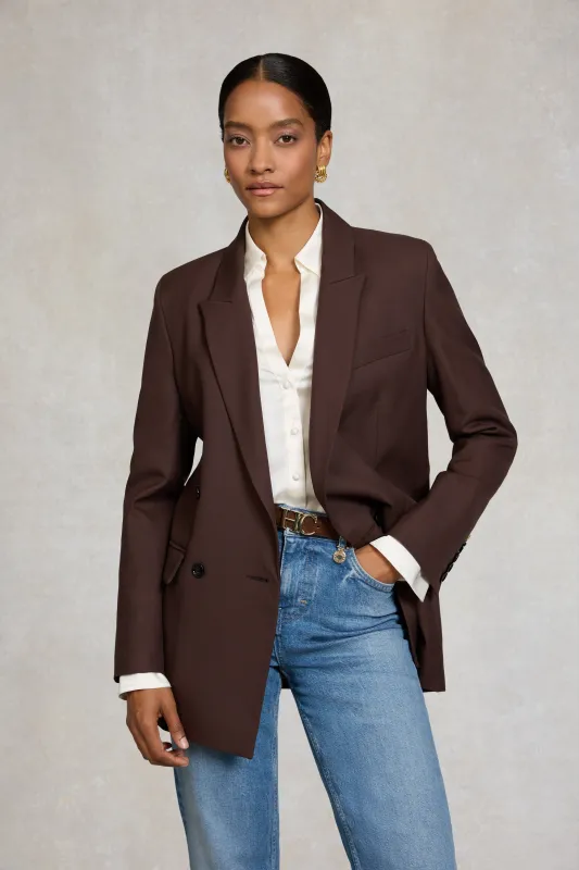 The Portman Blazer (Walnut Twill) sold by Holland Cooper