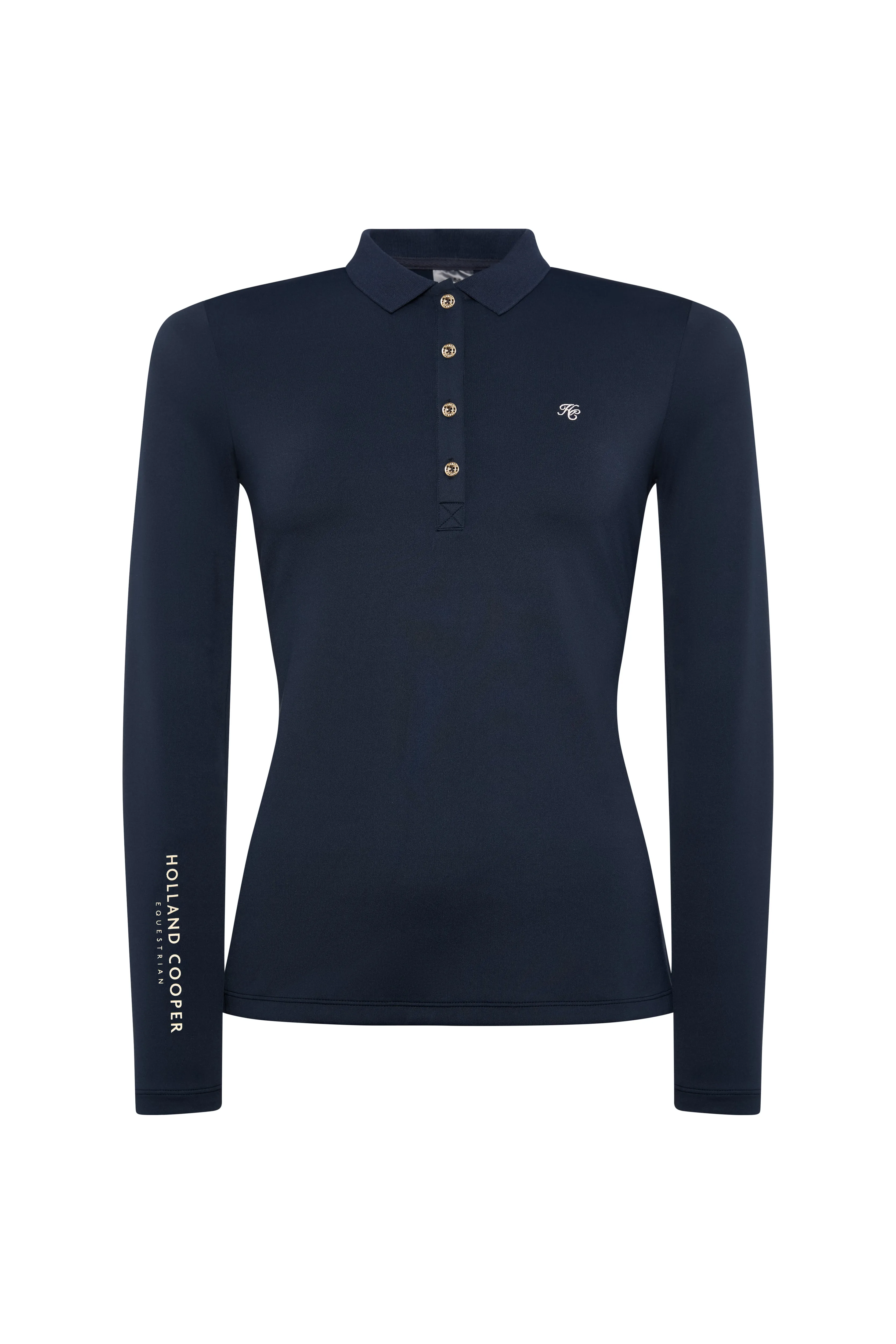 Chiltern Long Sleeve Polo Shirt (Ink Navy) sold by Holland Cooper product image thumbnail 4