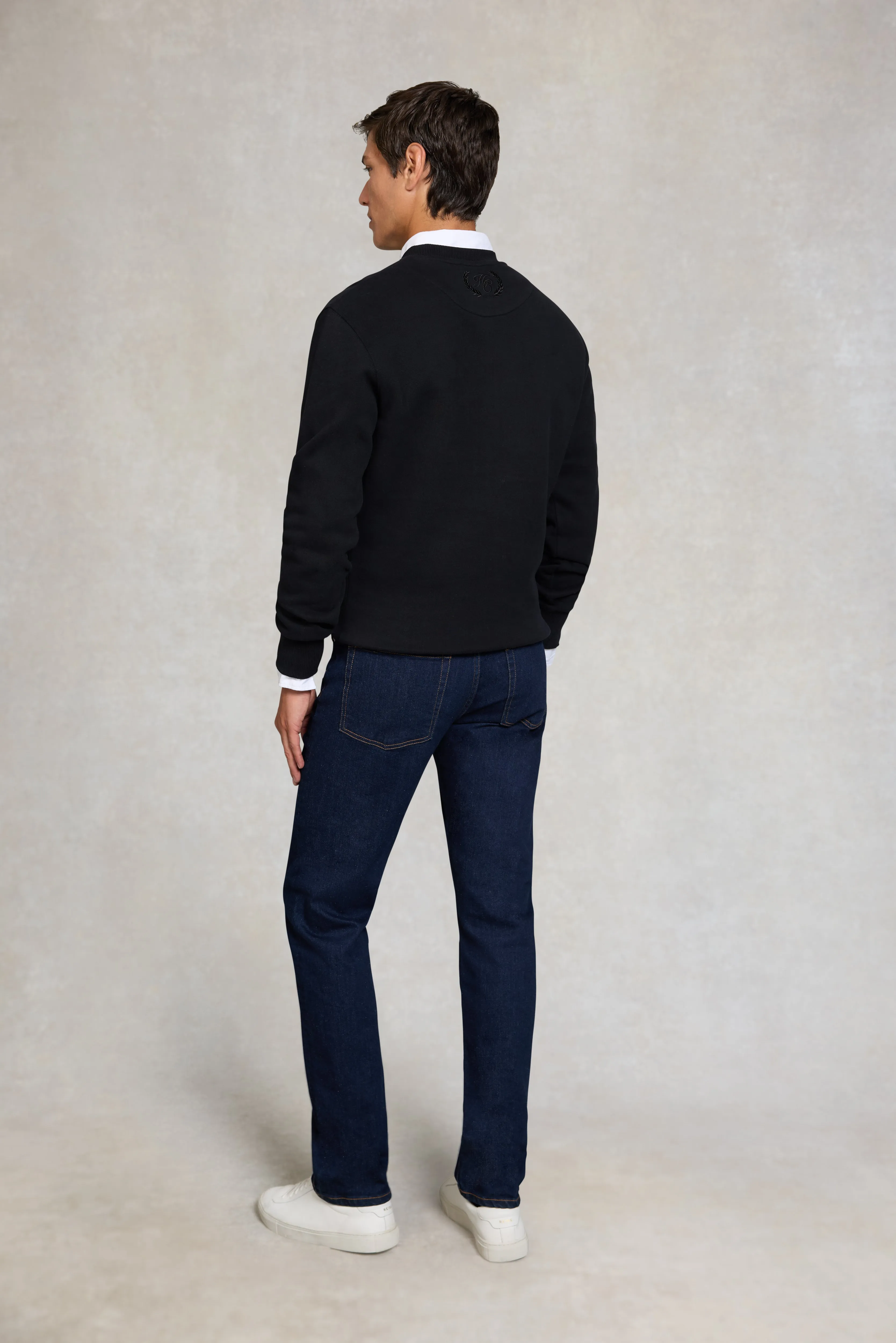 Men's Crew Neck Sweat (Black) sold by Holland Cooper product image thumbnail 5