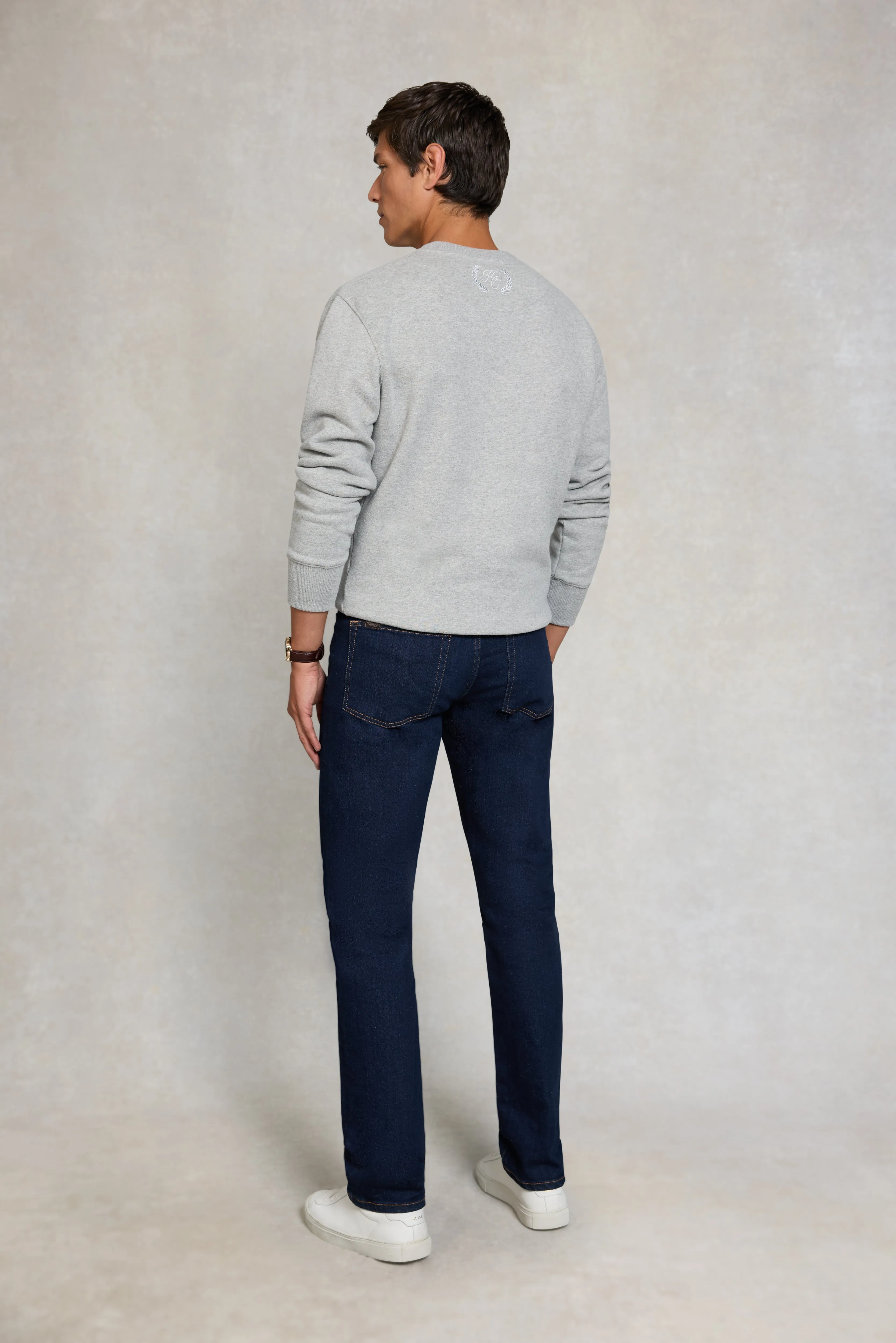 Men's Crew Neck Sweat (Grey Marl) sold by Holland Cooper product image thumbnail 5