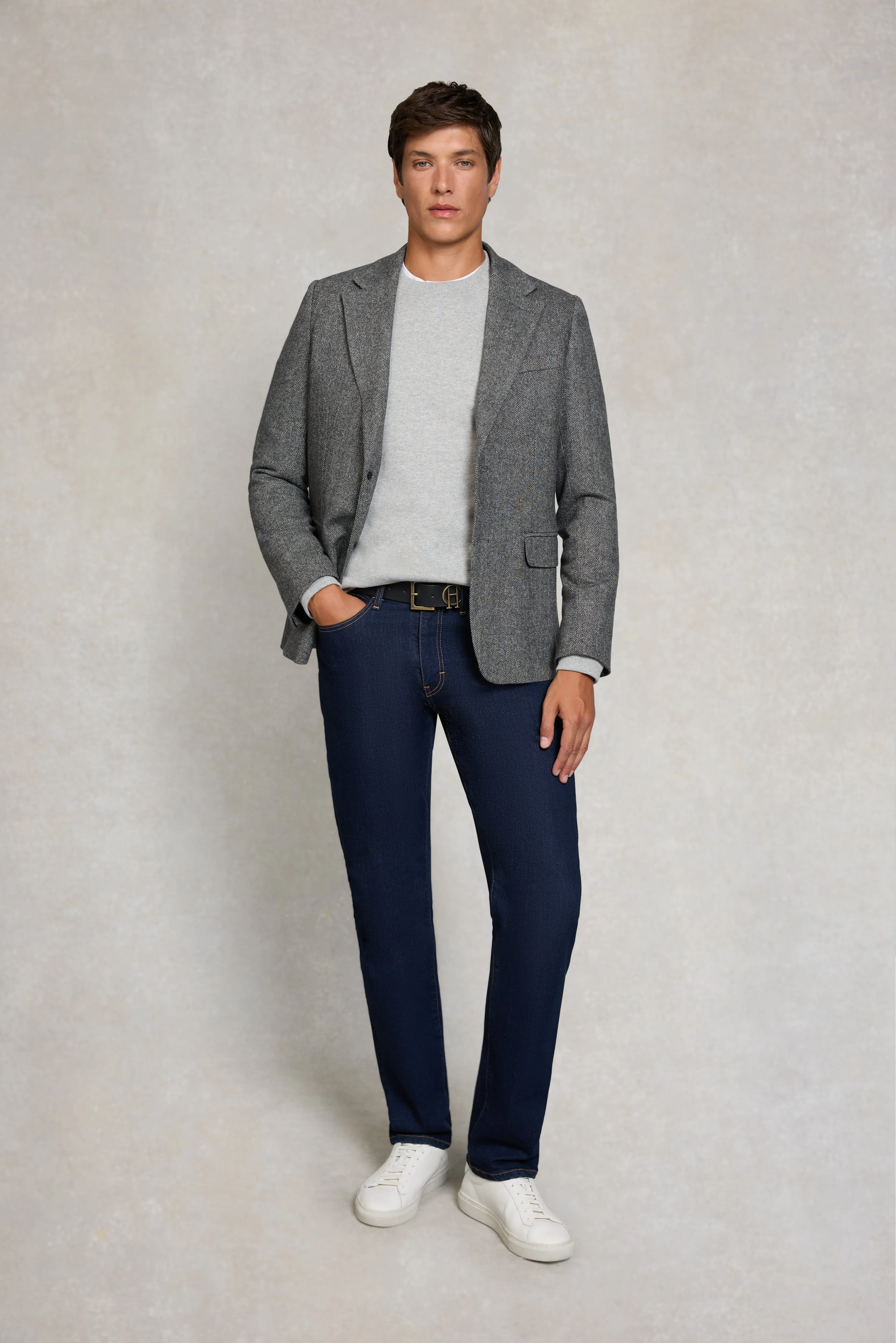 Men's Crew Neck Sweat (Grey Marl) sold by Holland Cooper product image thumbnail 3