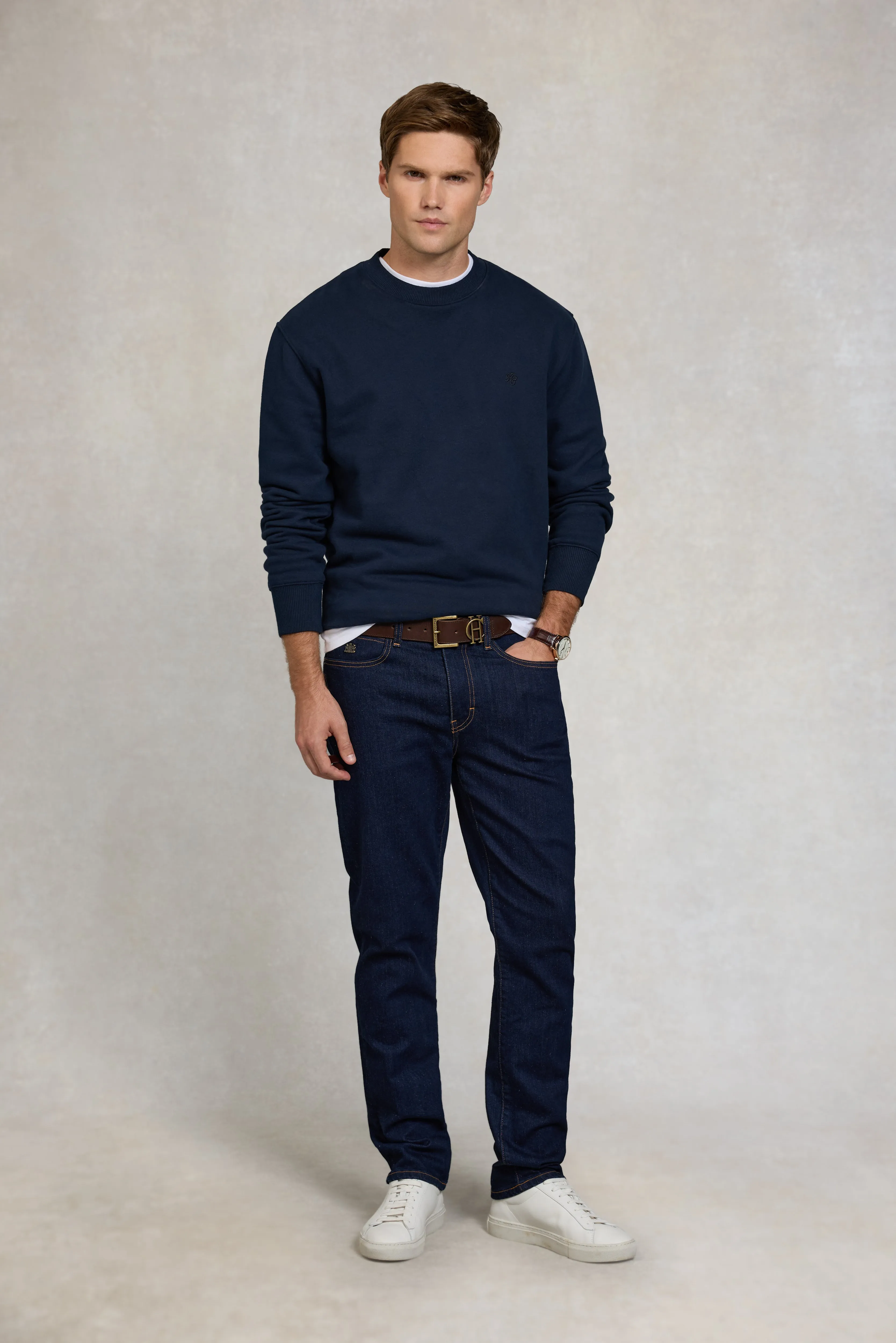 Men's Crew Neck Sweat (Ink Navy) sold by Holland Cooper product image thumbnail 3