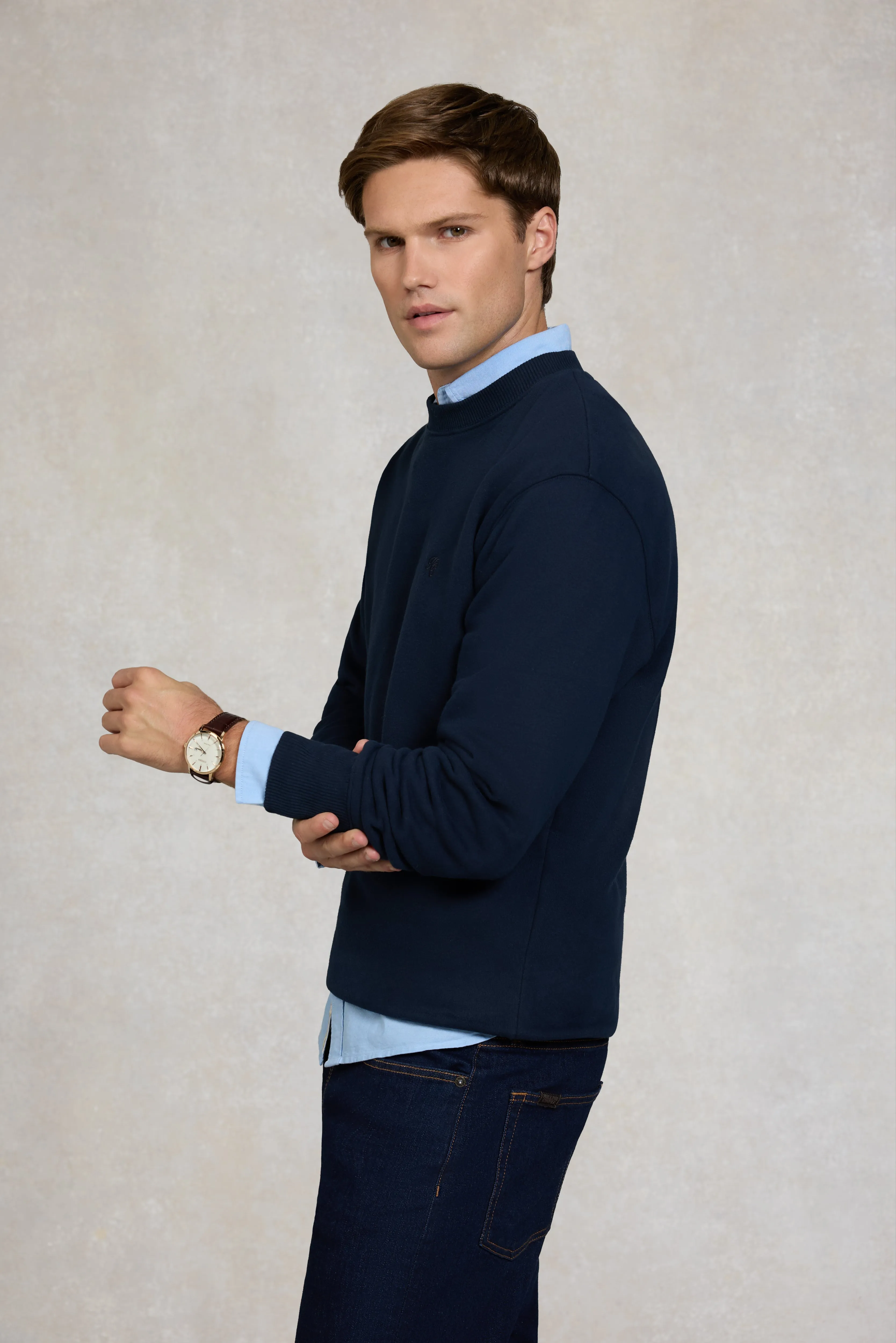 Men's Crew Neck Sweat (Ink Navy) sold by Holland Cooper product image thumbnail 2