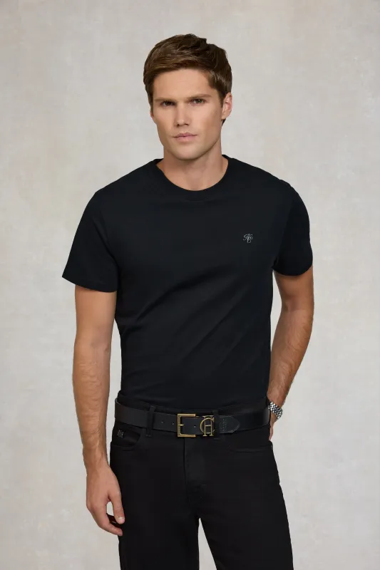 Men's Crew Neck T-Shirt (Black) made by Holland Cooper